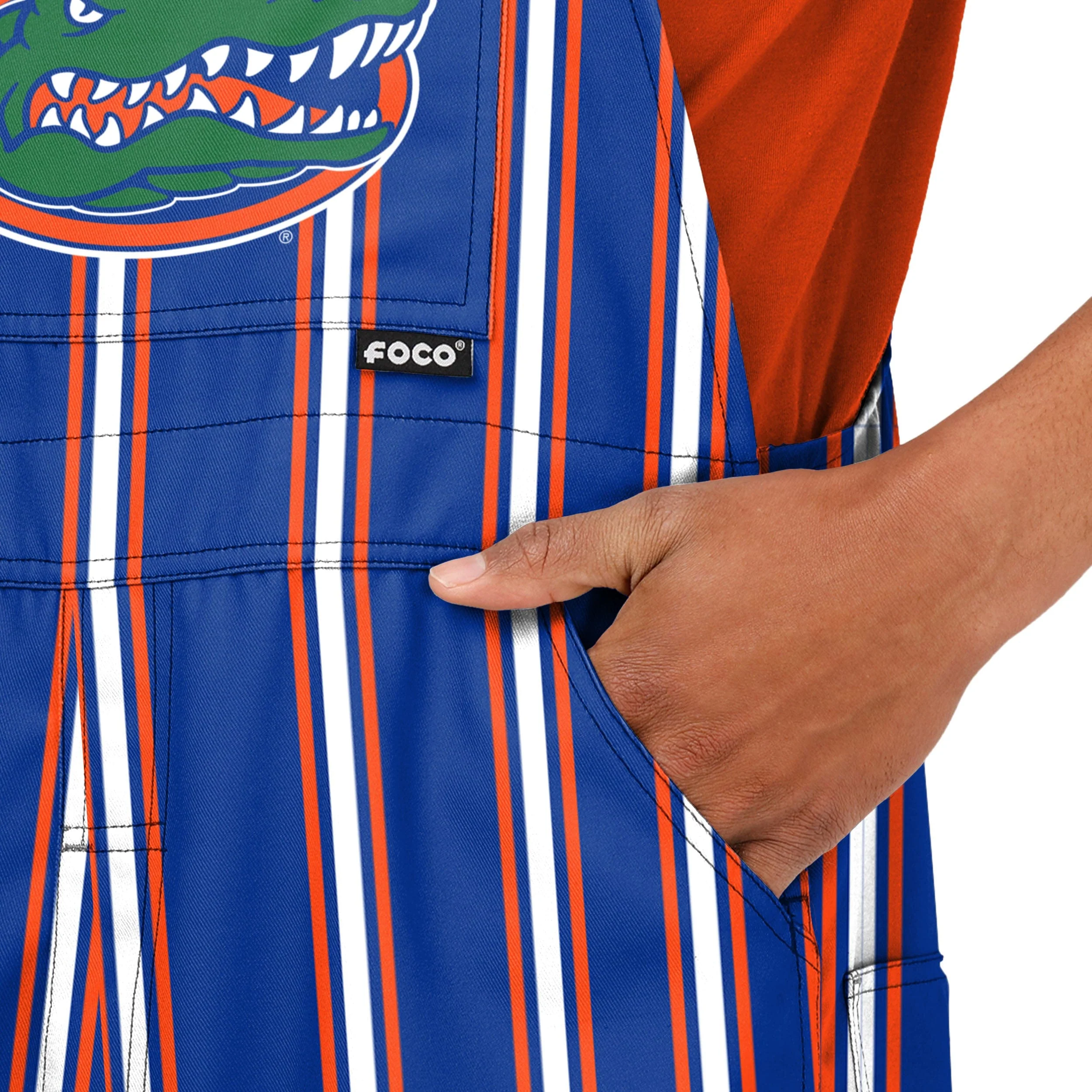 Florida Gators NCAA Mens Sideline Spirit Bib Overalls - Image 5