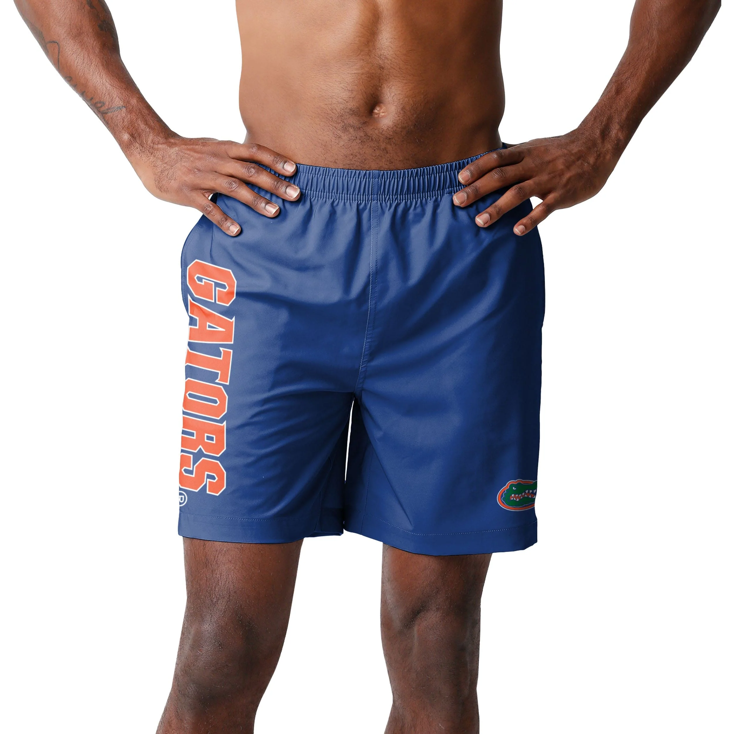 Florida Gators NCAA Mens Solid Wordmark Traditional Swimming Trunks - Image 2