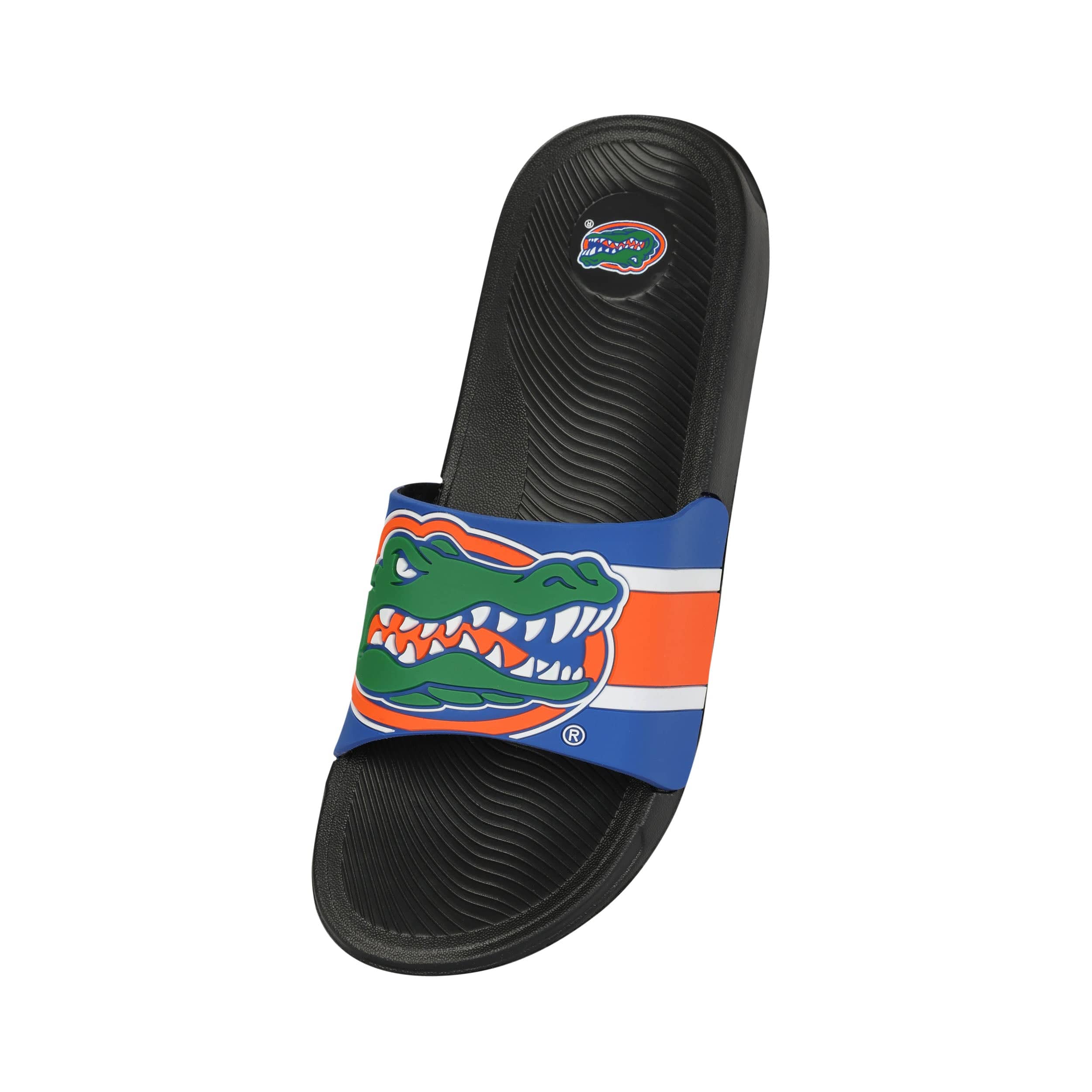 Florida Gators NCAA Mens Striped Big Logo Raised Slide - Image 3
