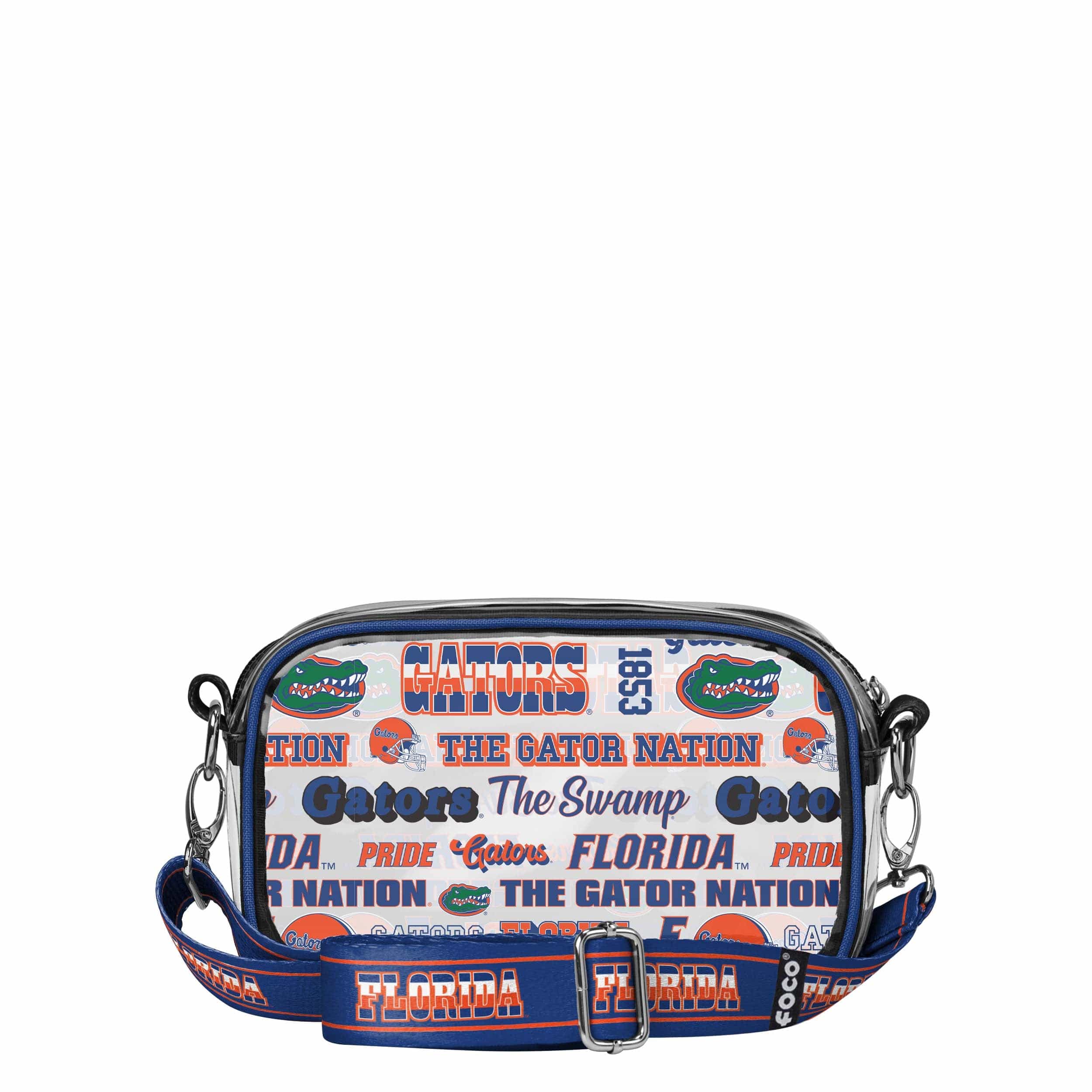 Florida Gators NCAA Repeat Retro Print Clear Crossbody Bag - Image 5