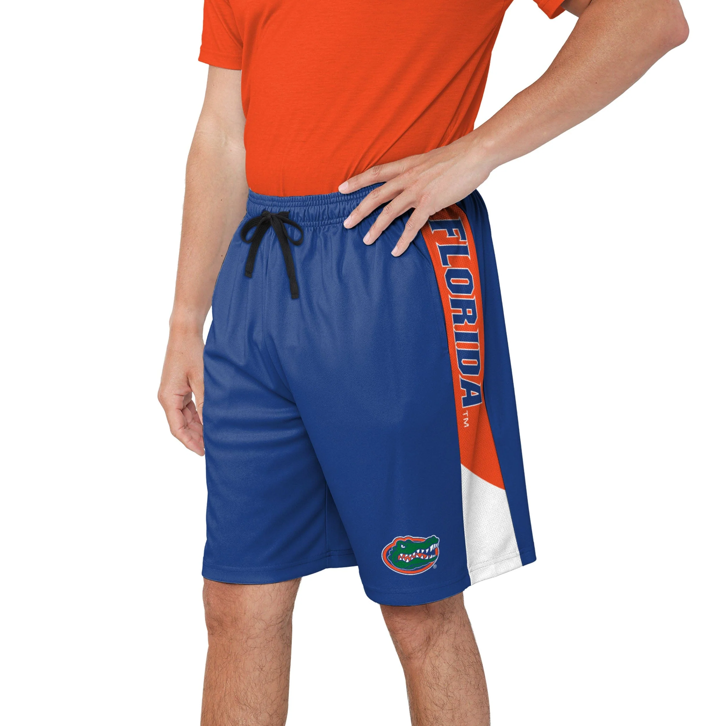 Florida Gators NCAA Mens Side Stripe Training Shorts - Image 2