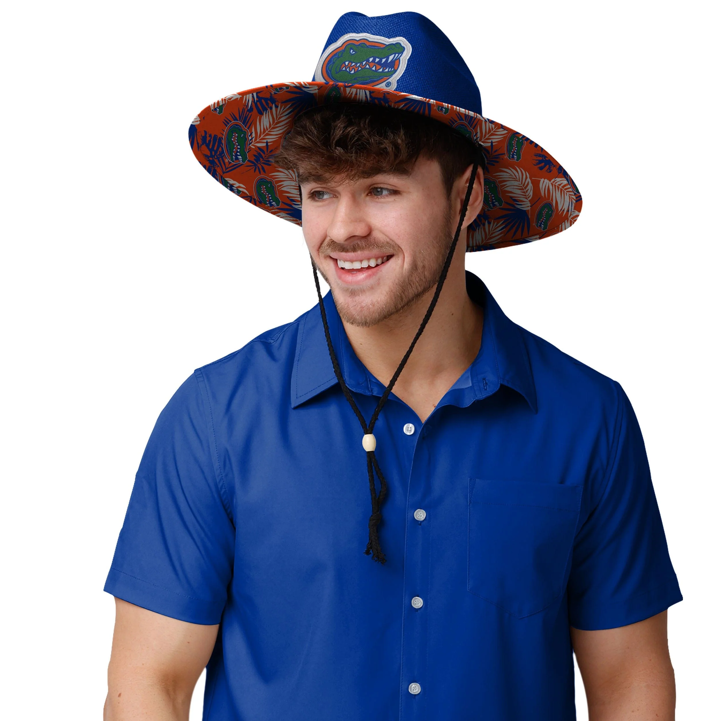 Florida Gators NCAA Team Color Straw Hat - Image 5