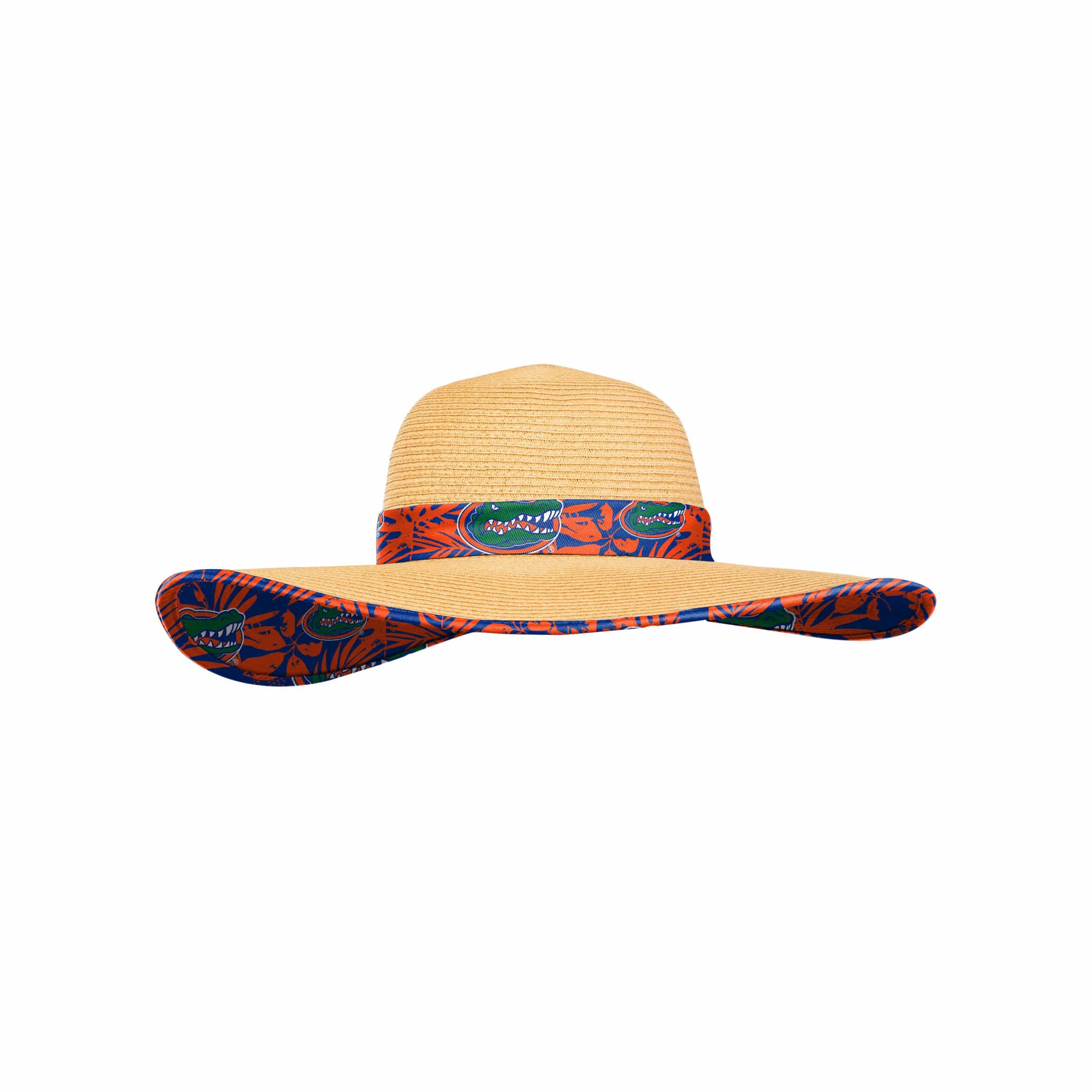 Florida Gators NCAA Womens Floral Straw Hat