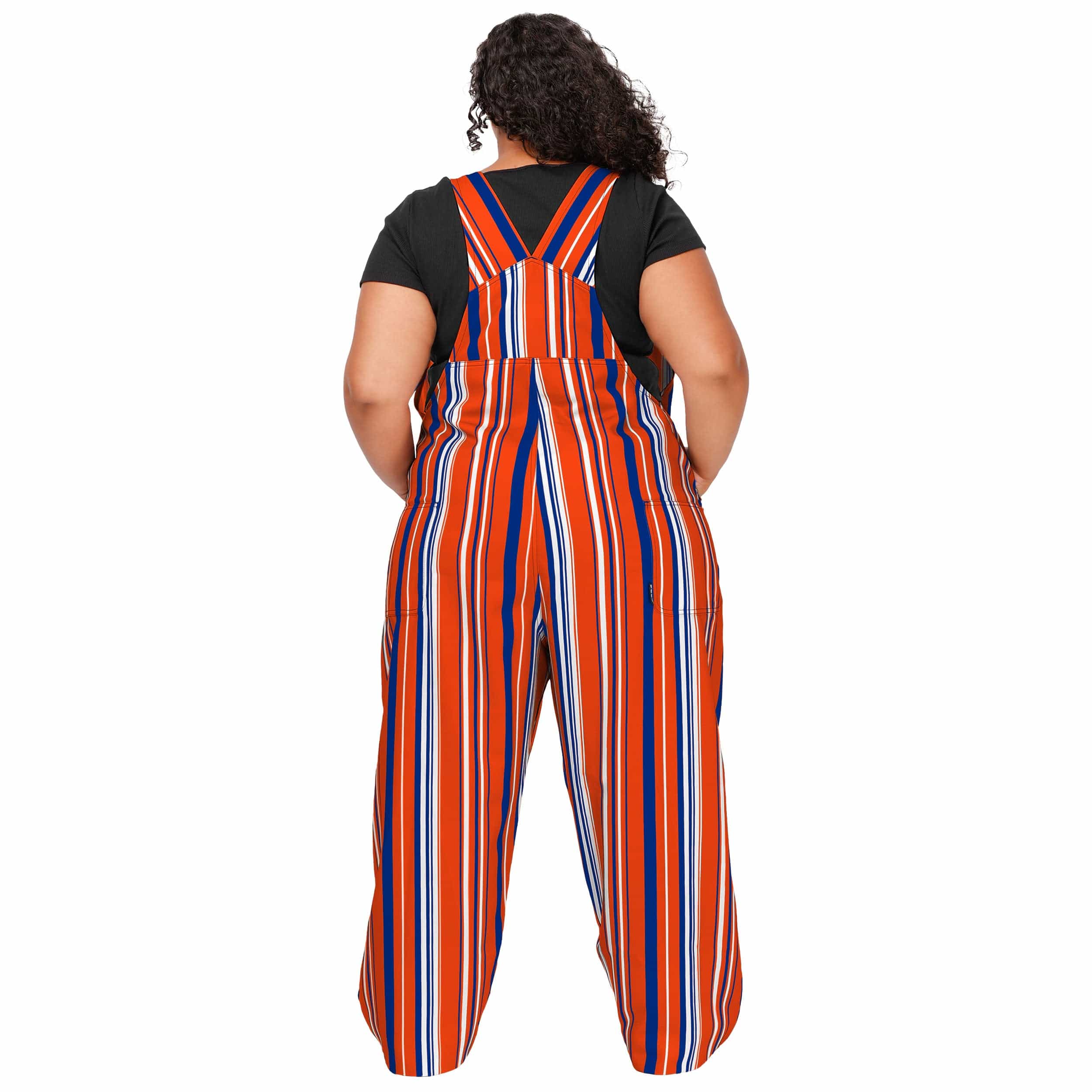Florida Gators NCAA Womens Hyper Stripe Bib Overalls - Image 2