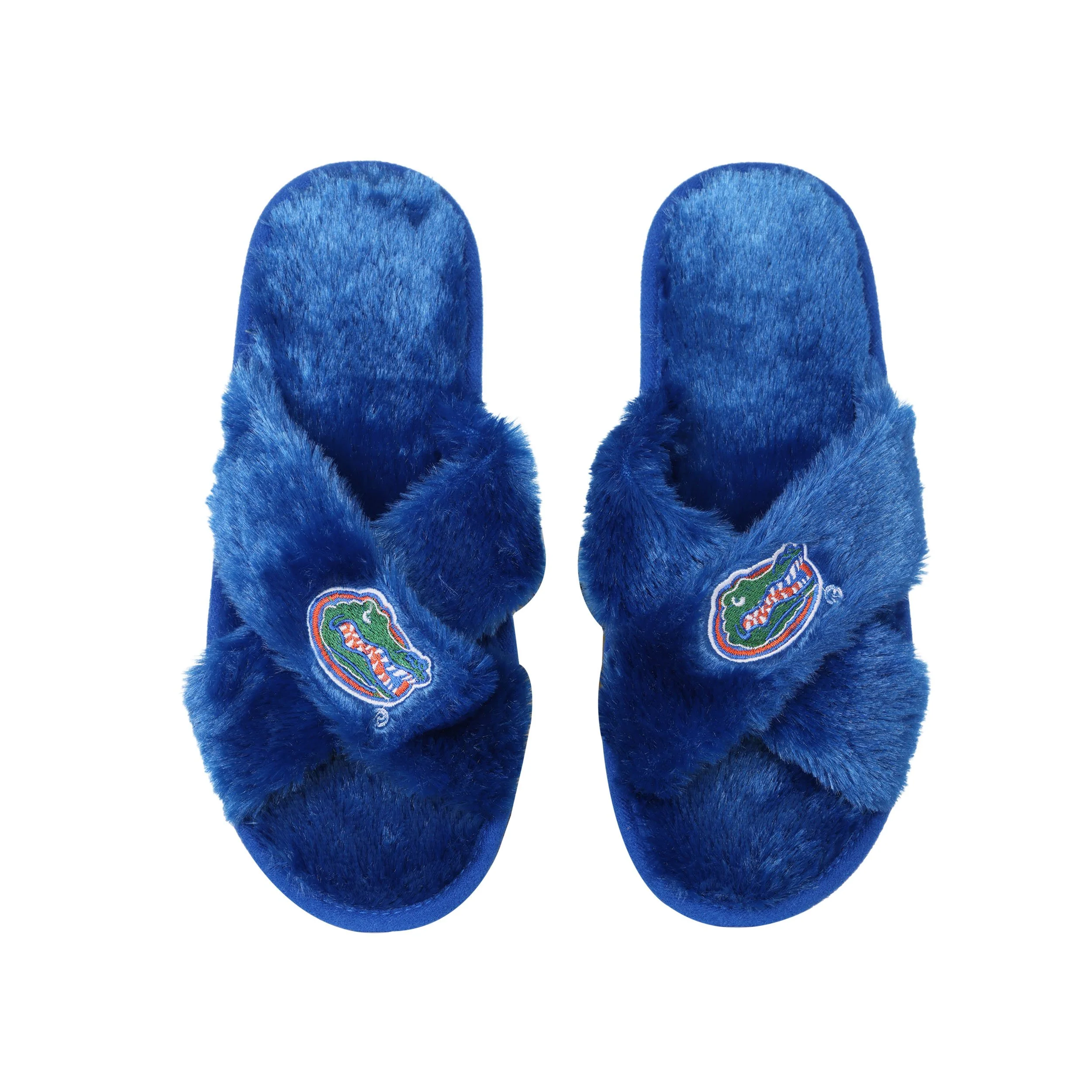 Florida Gators NCAA Womens Script Wordmark Fur Cross Slide - Image 2