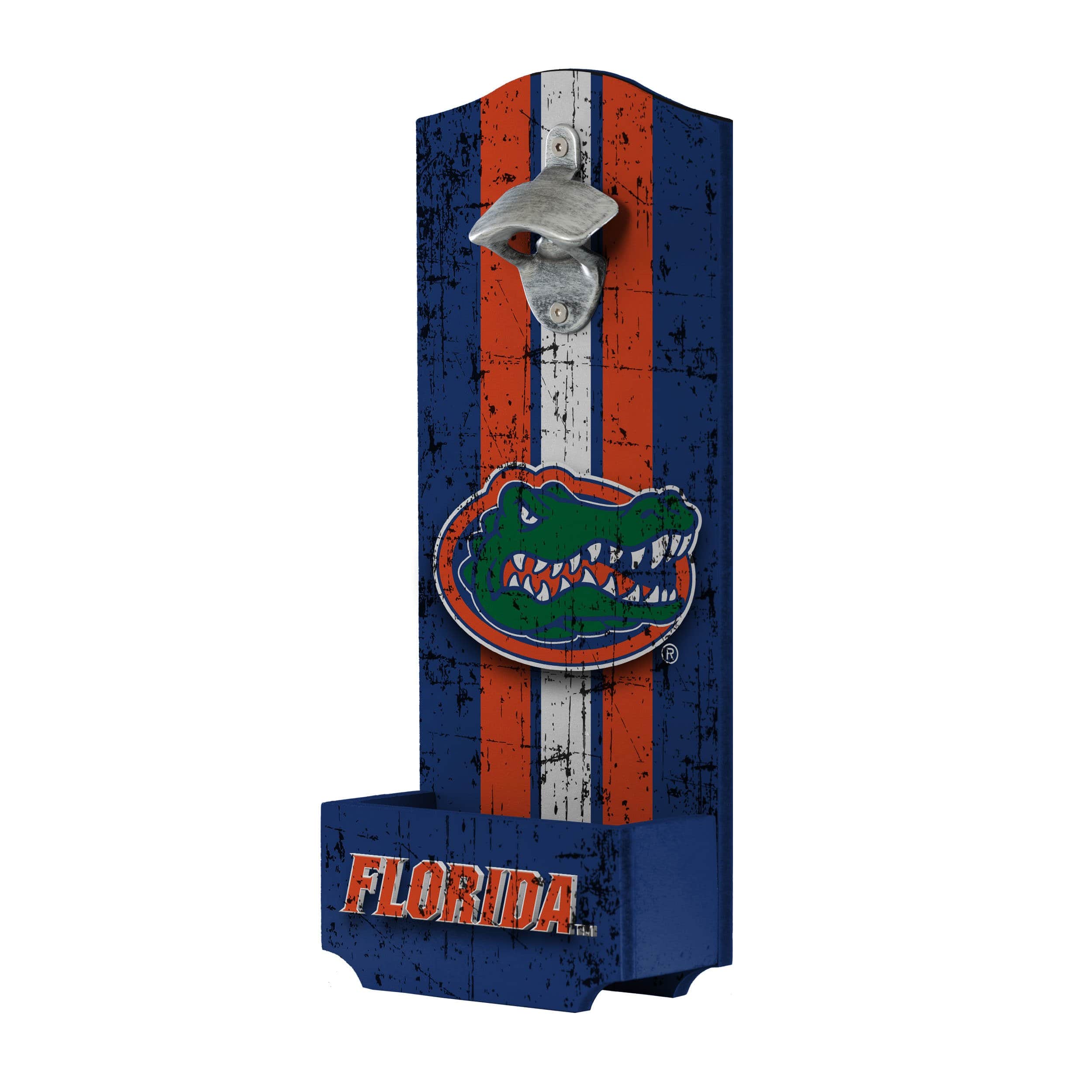 Florida Gators NCAA Wooden Bottle Cap Opener Sign