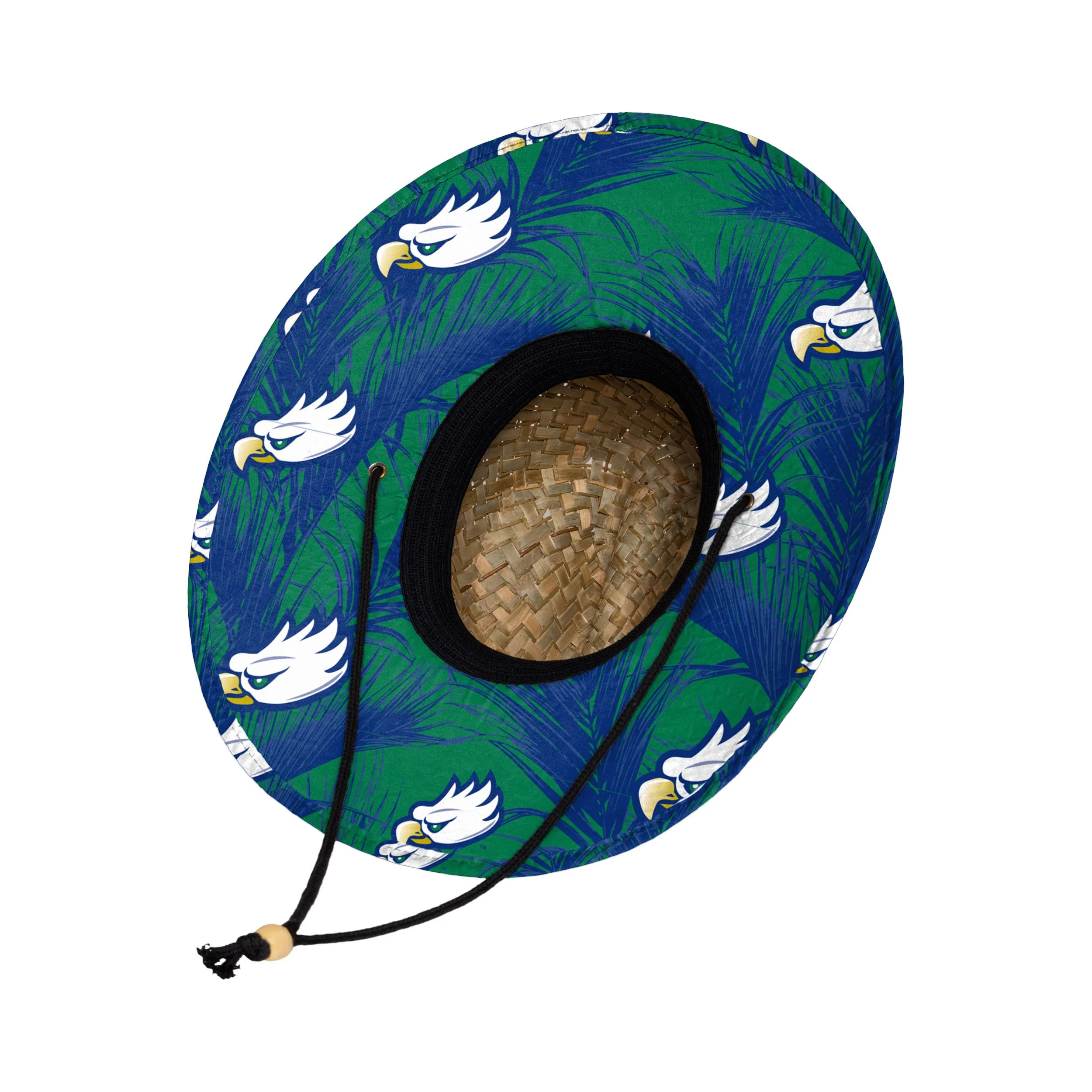 Florida Gulf Coast Eagles NCAA Floral Straw Hat - Image 2