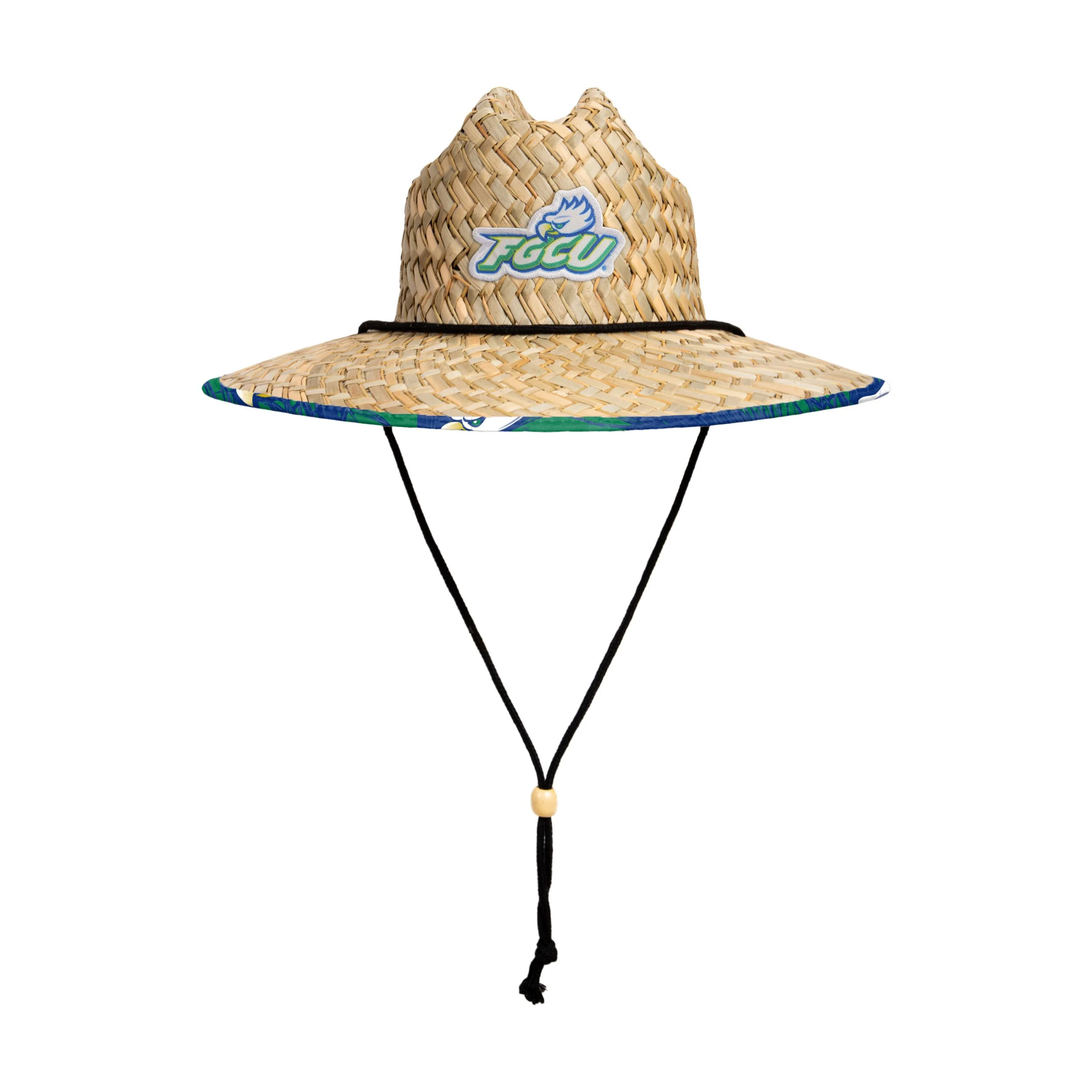 Florida Gulf Coast Eagles NCAA Floral Straw Hat - Image 3