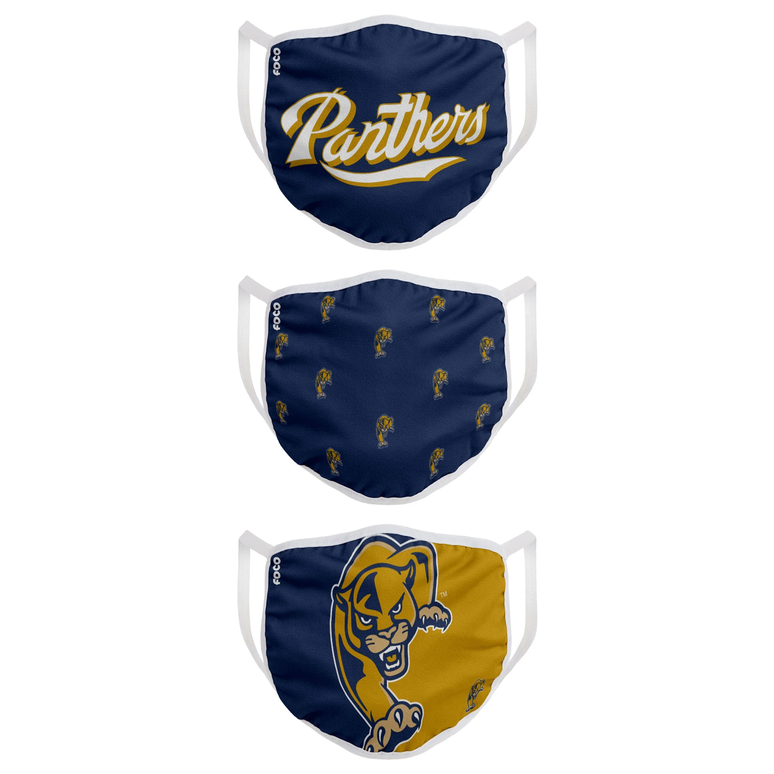 Florida International Panthers NCAA 3 Pack Face Cover - Image 2