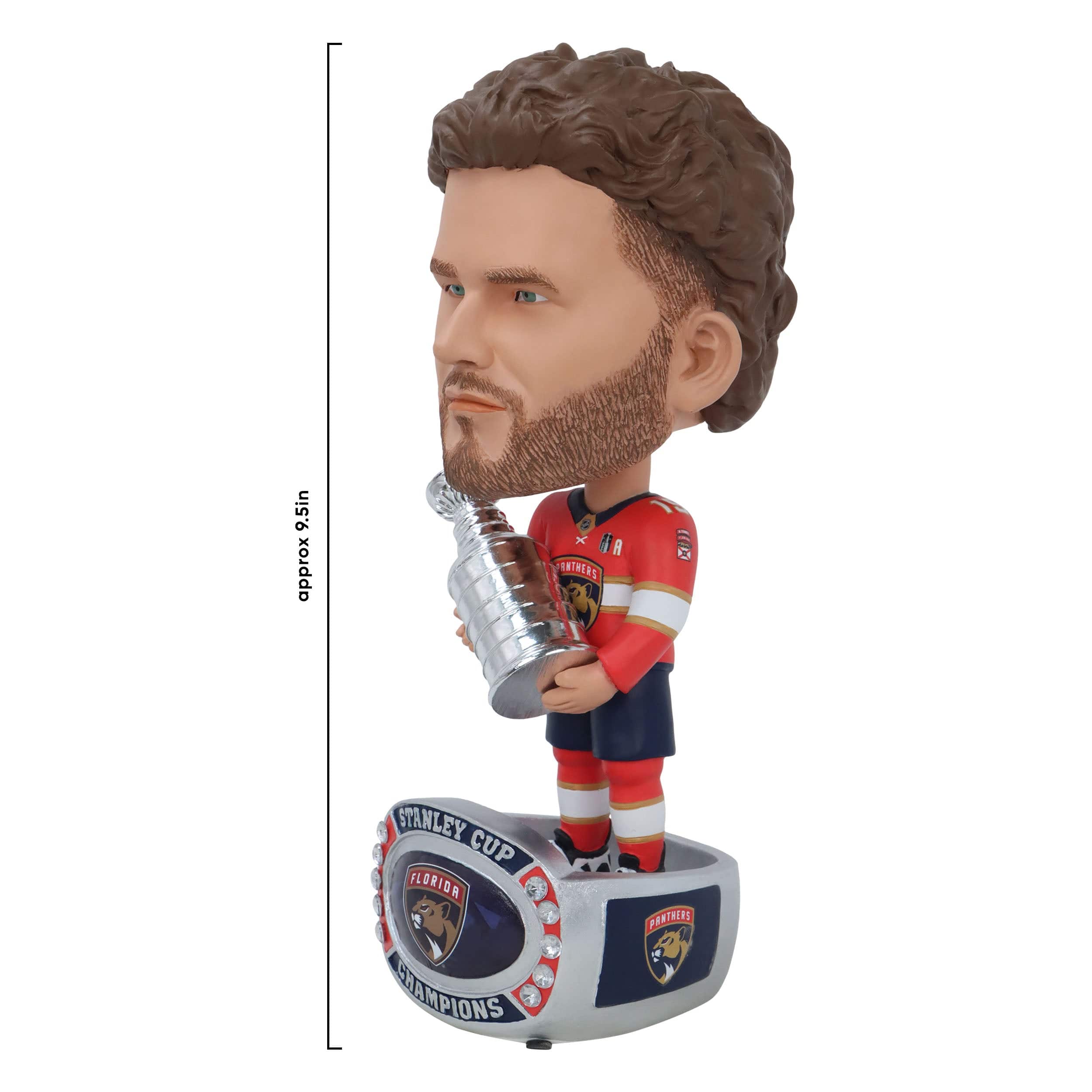 Florida Panthers NHL 2024 Stanley Cup Champions Matthew Tkachuk Ring Base Bighead Bobblehead - Image 4