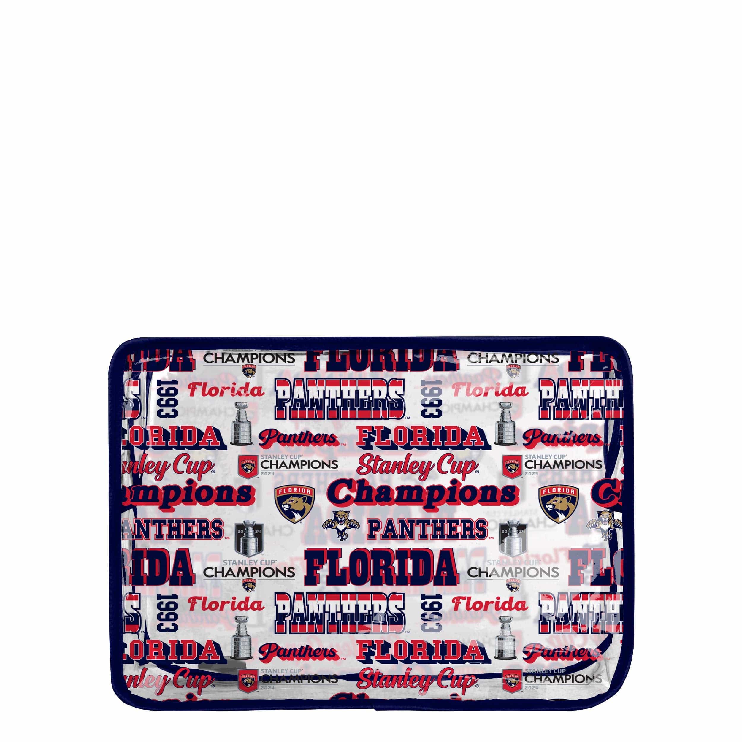 Florida Panthers NHL 2024 Stanley Cup Champions Printed Clear Cosmetic Bag - Image 5