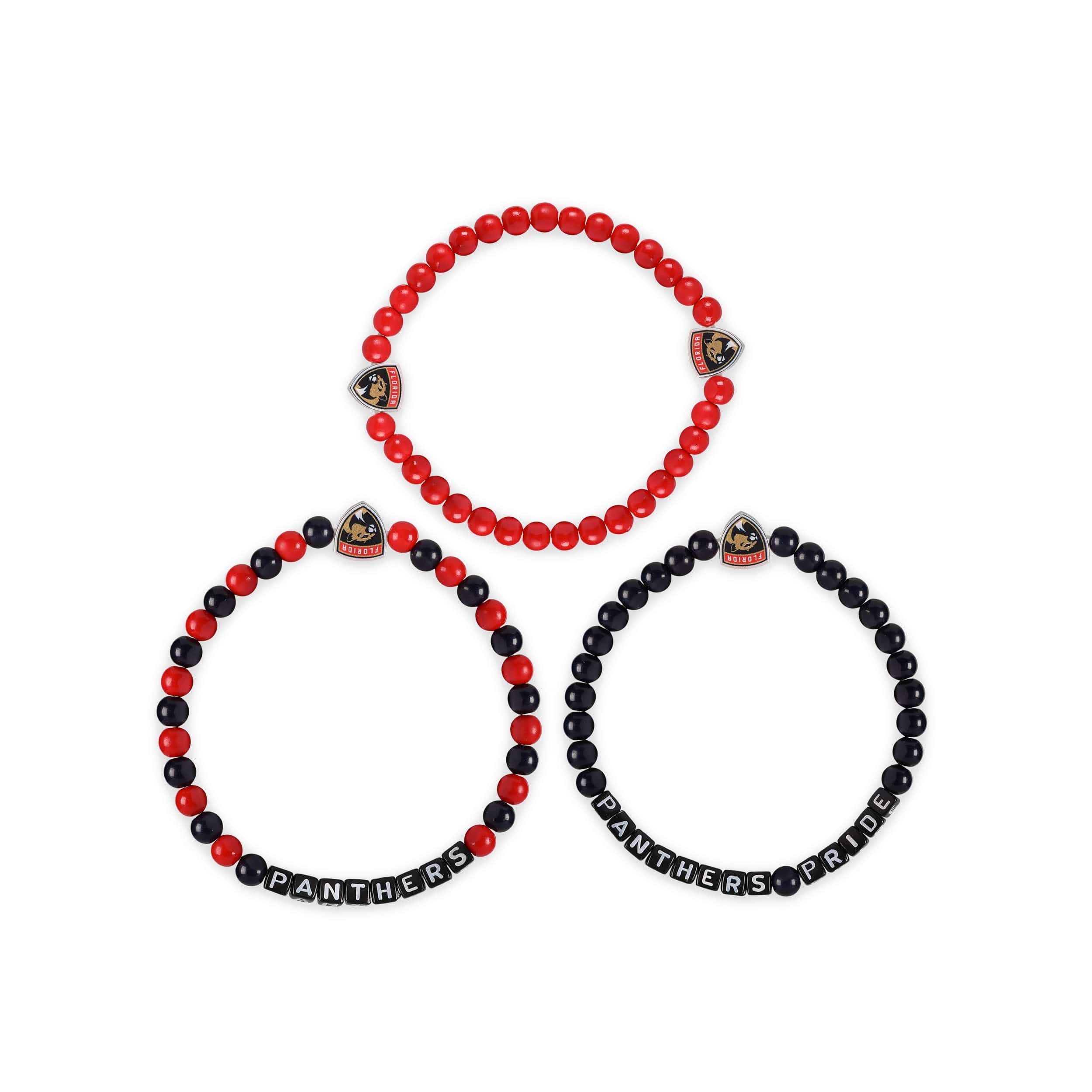 Florida Panthers NHL 3 Pack Beaded Friendship Bracelet - Image 3