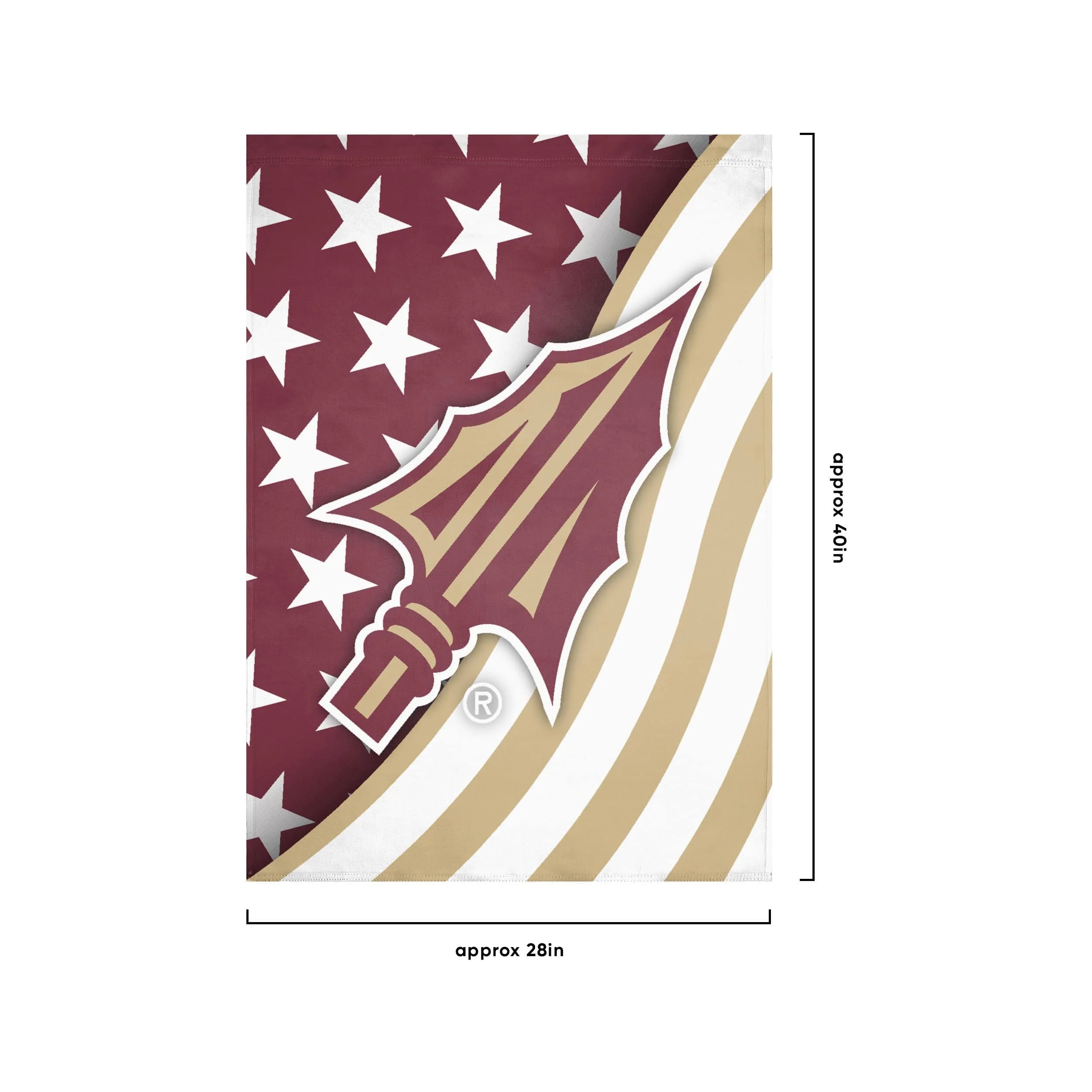 Florida State Seminoles NCAA Americana Vertical Flag - Image 3