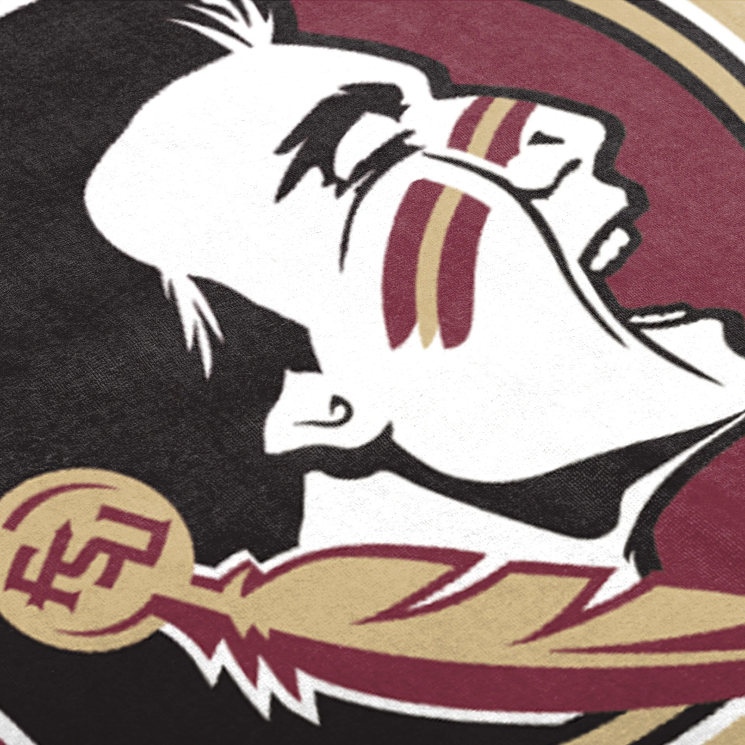 Florida State Seminoles NCAA Big Logo Beach Towel - Image 2