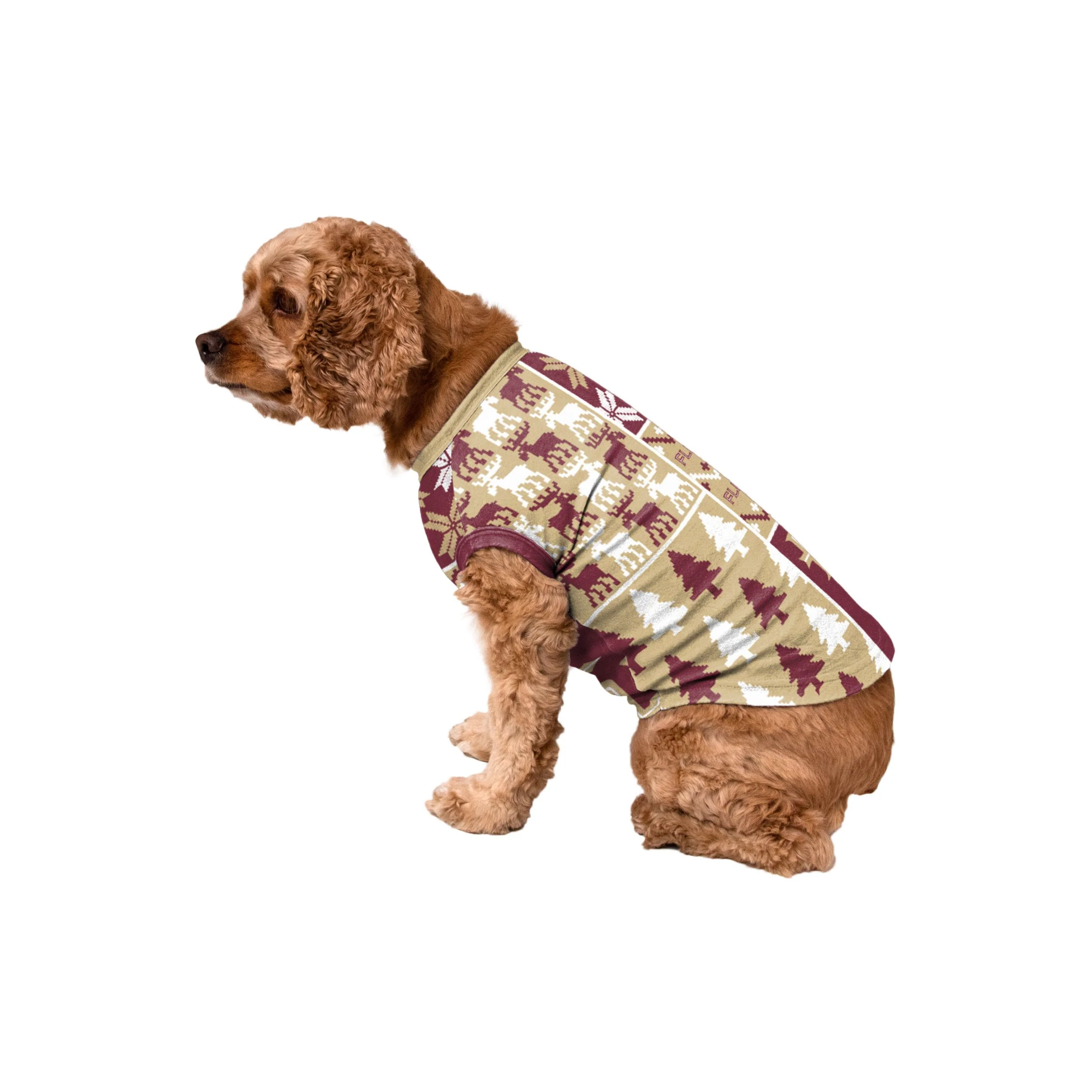 Florida State Seminoles NCAA Busy Block Dog Sweater