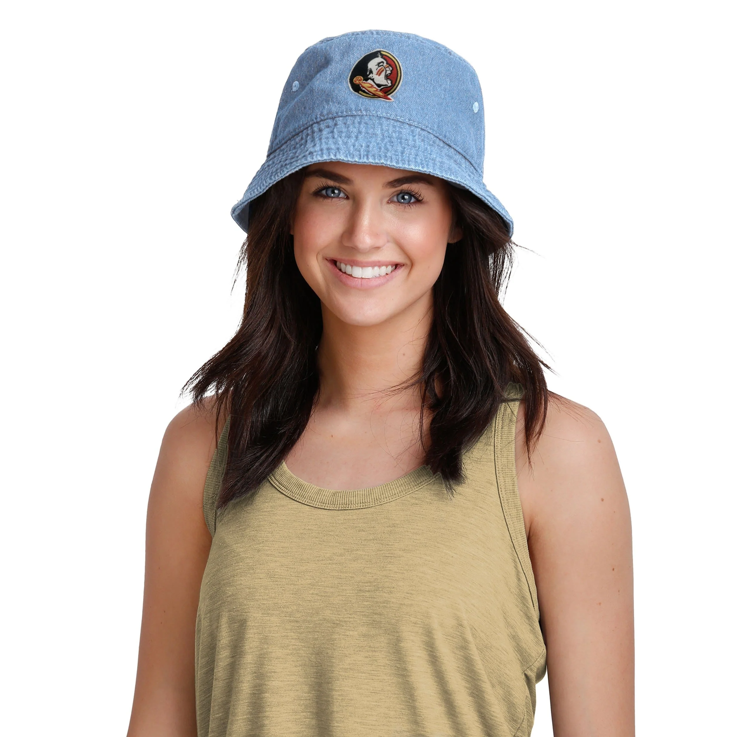 Florida State Seminoles NCAA Denim Bucket Hat - Image 2