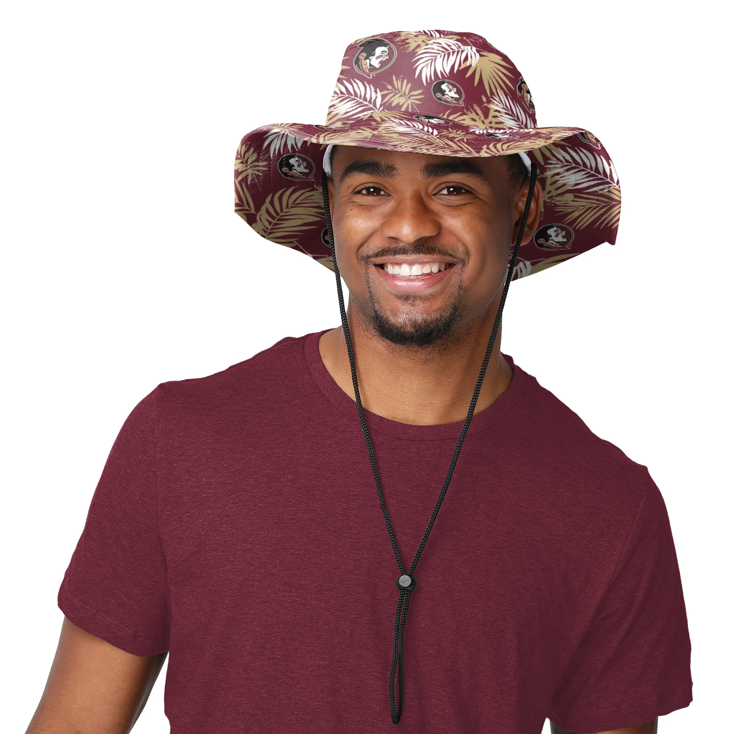 Florida State Seminoles NCAA Floral Boonie Hat - Image 2