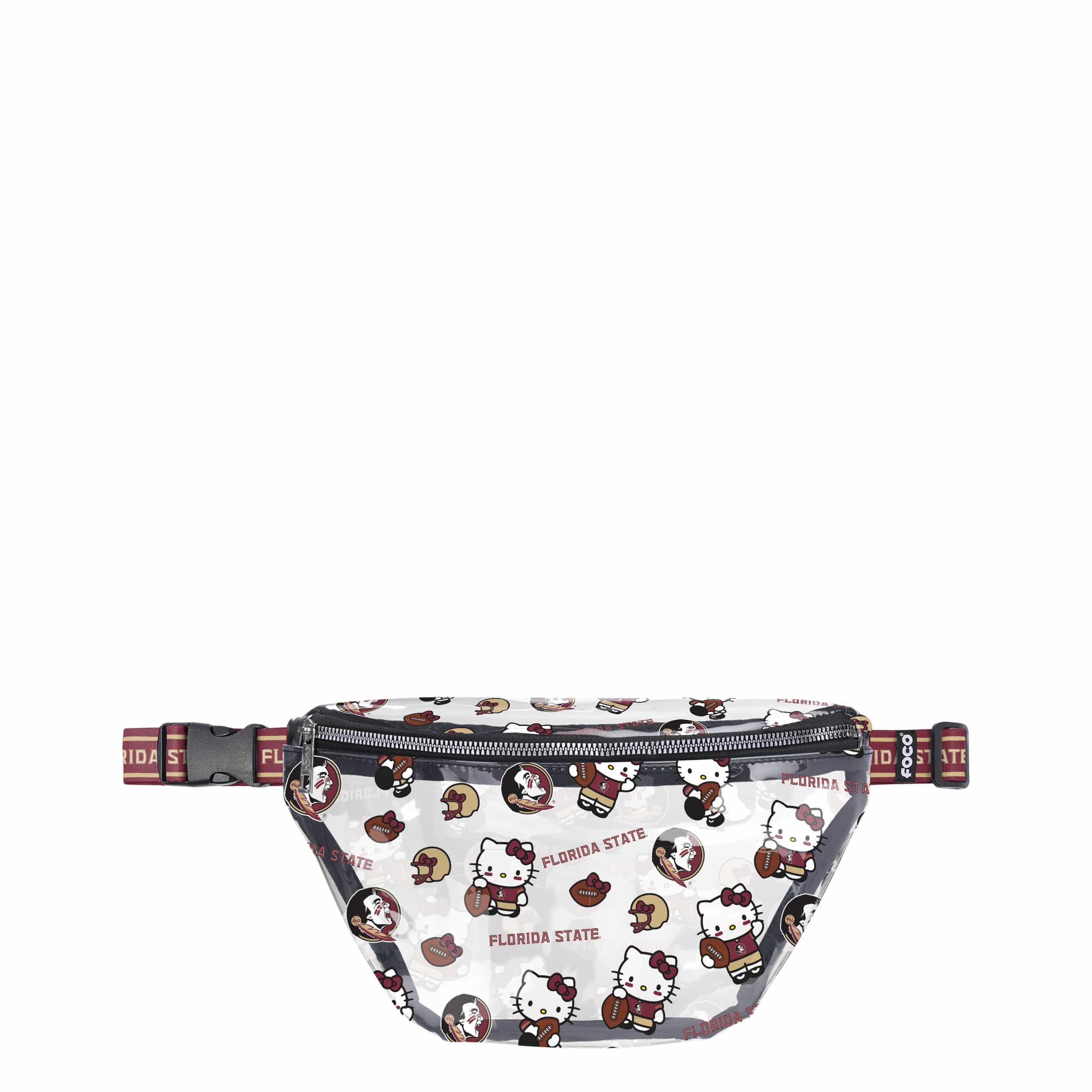 Florida State Seminoles NCAA Hello Kitty® Clear Fanny Pack (PREORDER - SHIPS MID JULY)