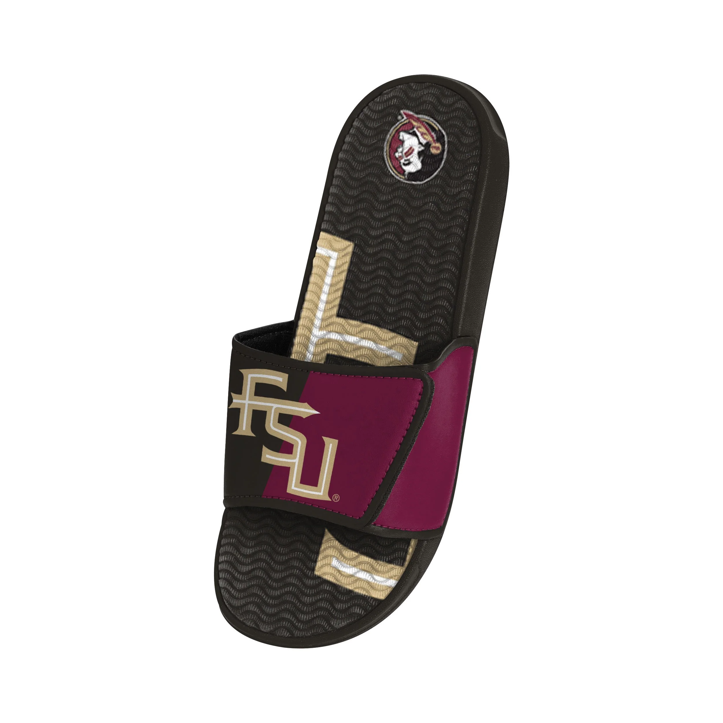 Florida State Seminoles NCAA Mens Colorblock Big Logo Gel Slide - Image 3