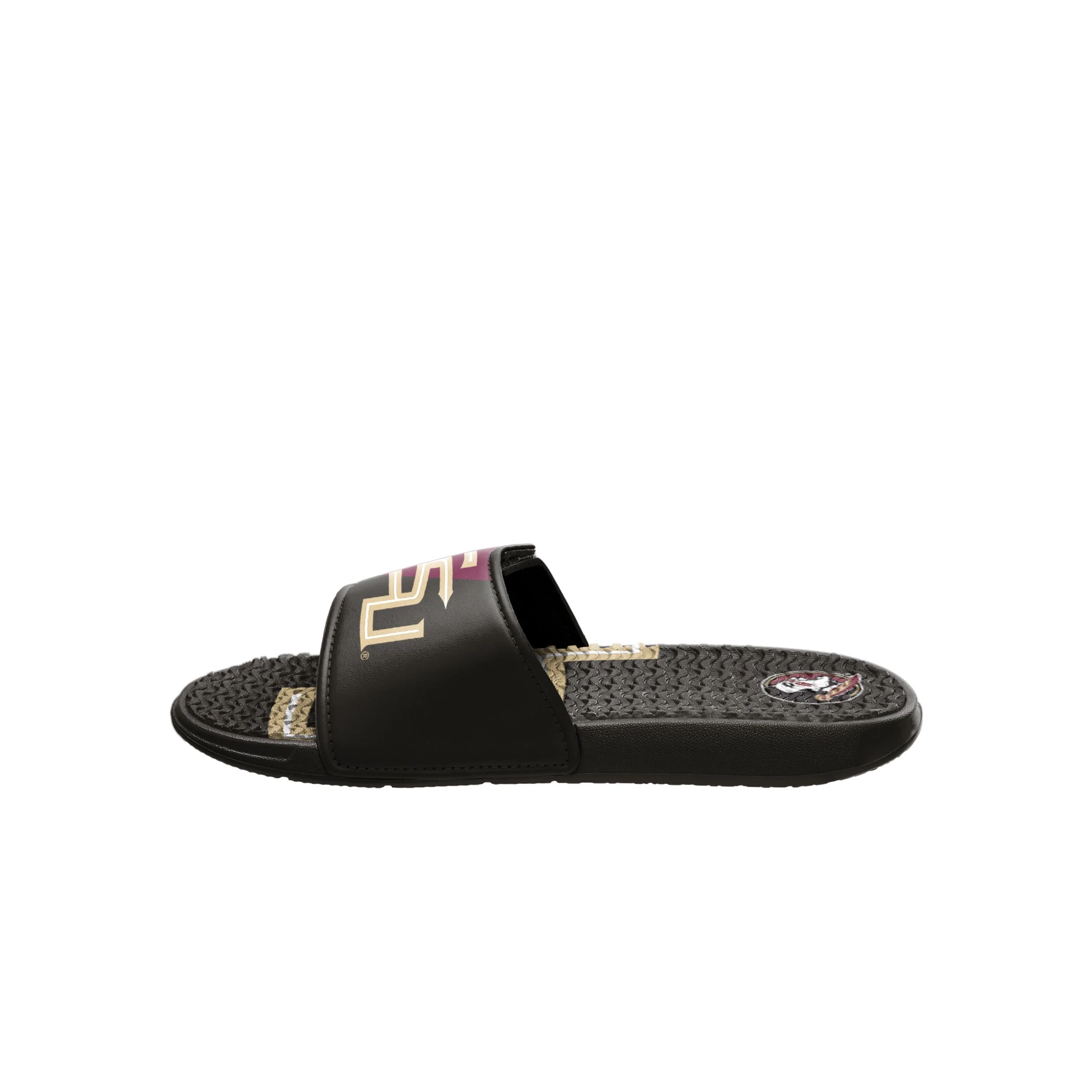 Florida State Seminoles NCAA Mens Colorblock Big Logo Gel Slide - Image 4