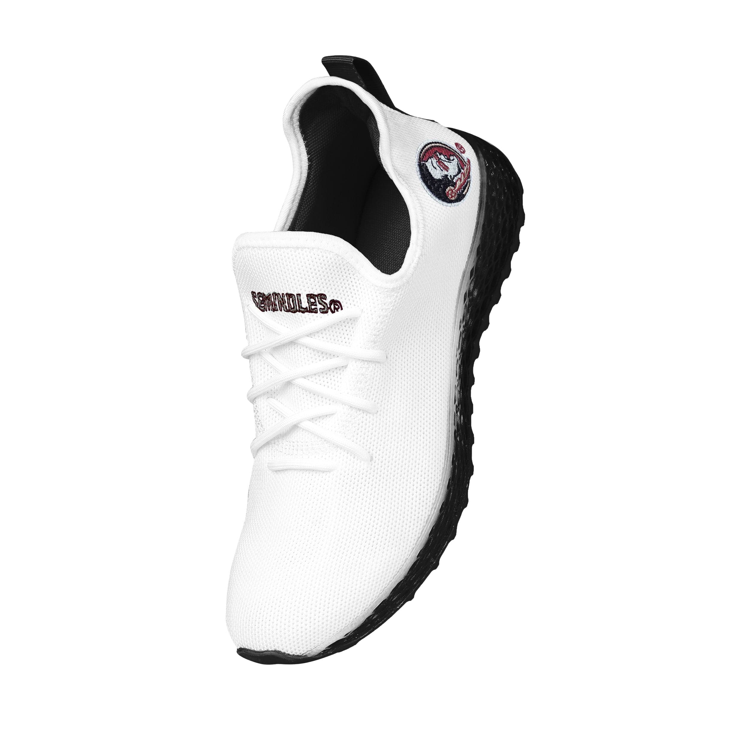 Florida State Seminoles NCAA Mens Gradient Midsole White Sneakers - Image 2