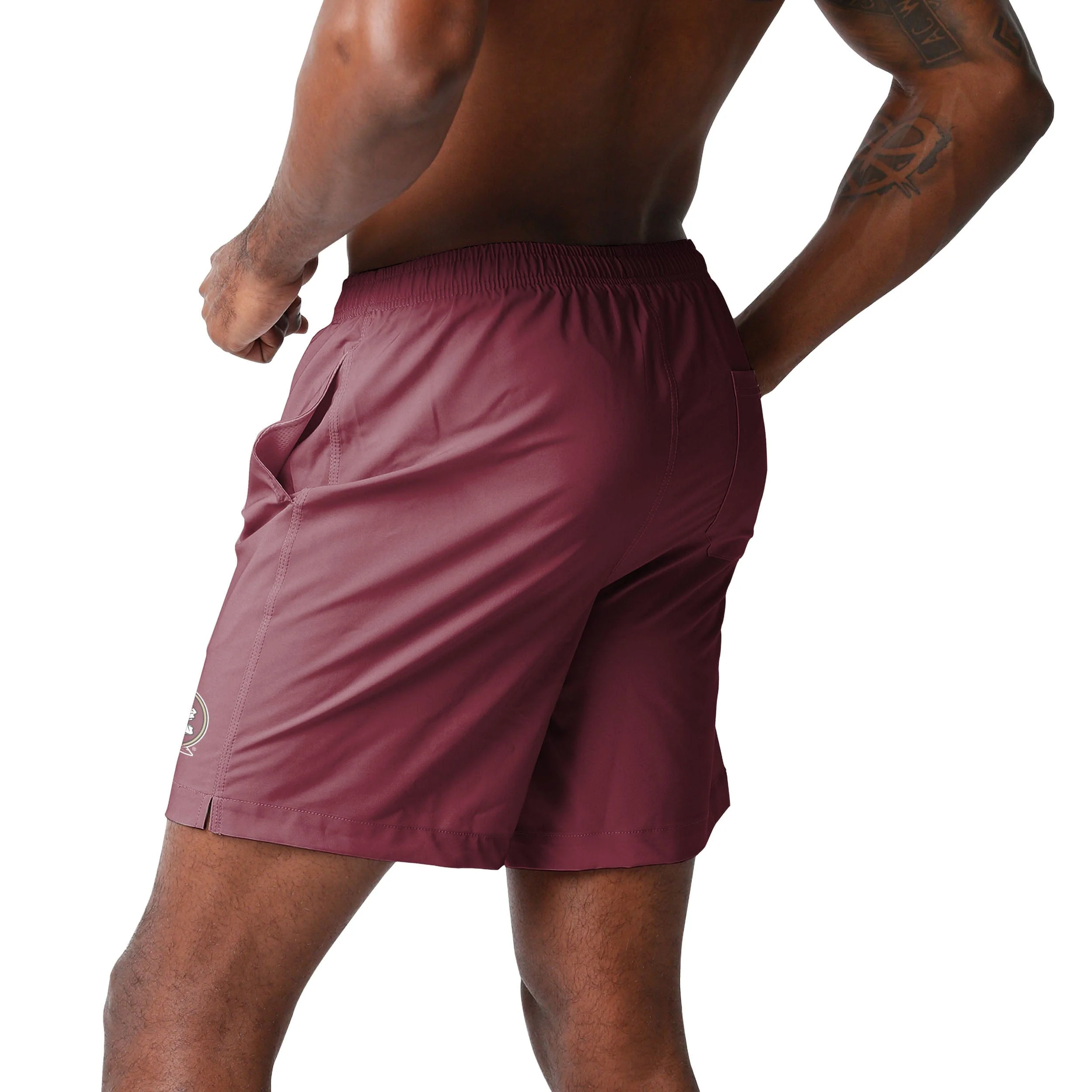 Florida State Seminoles NCAA Mens Solid Wordmark Traditional Swimming Trunks - Image 3