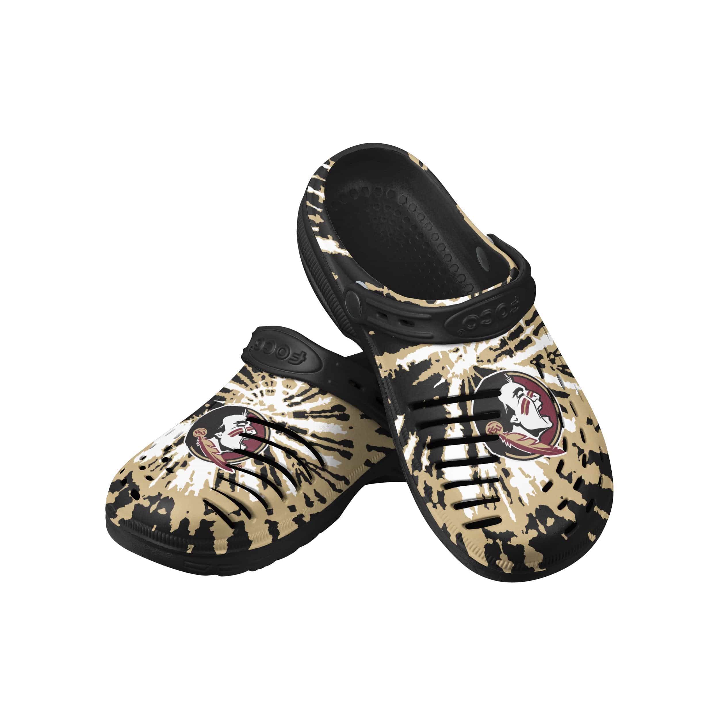 Florida State Seminoles NCAA Mens Tie-Dye Clog With Strap