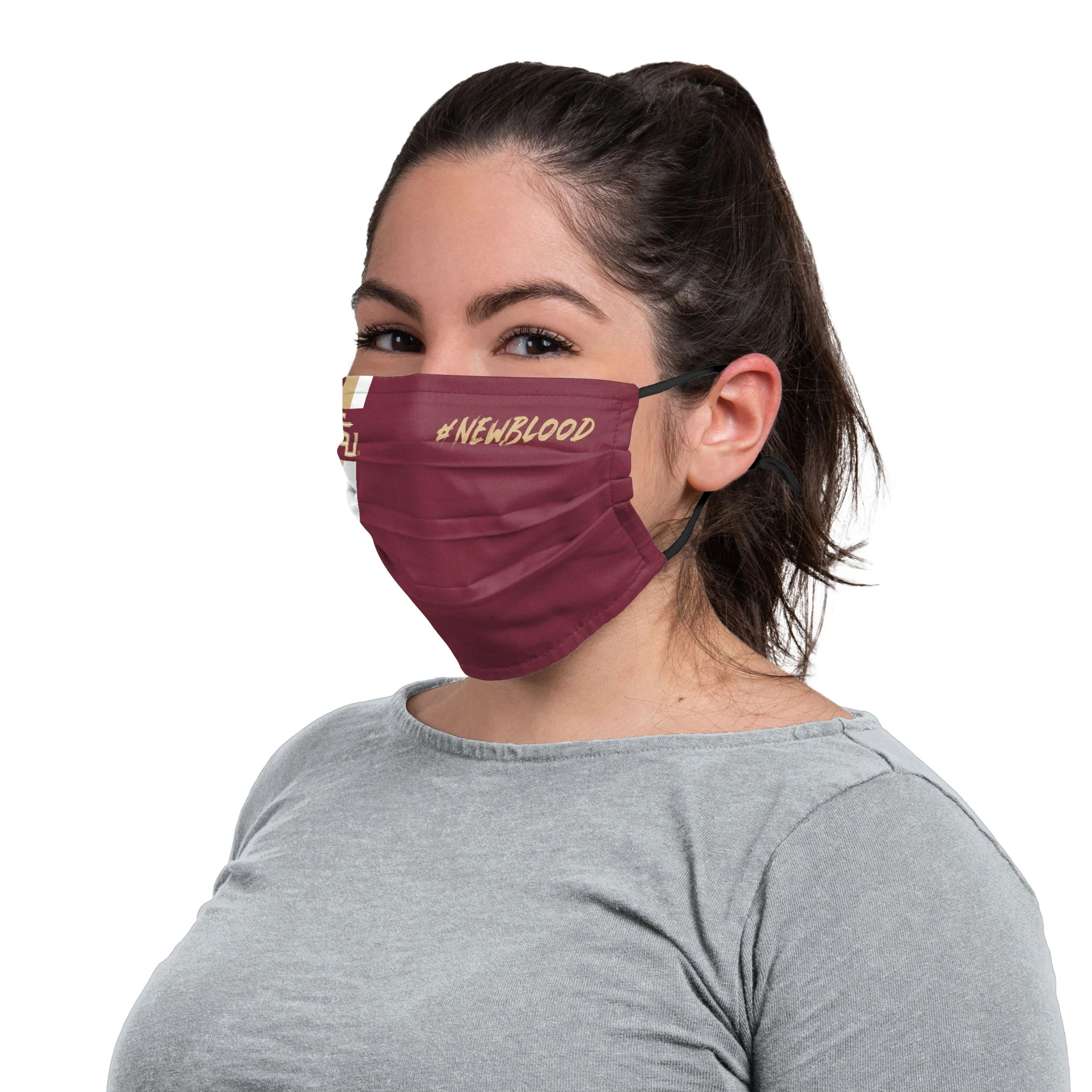Florida State Seminoles NCAA On-Court Sideline Logo Newbloods Face Cover - Image 3