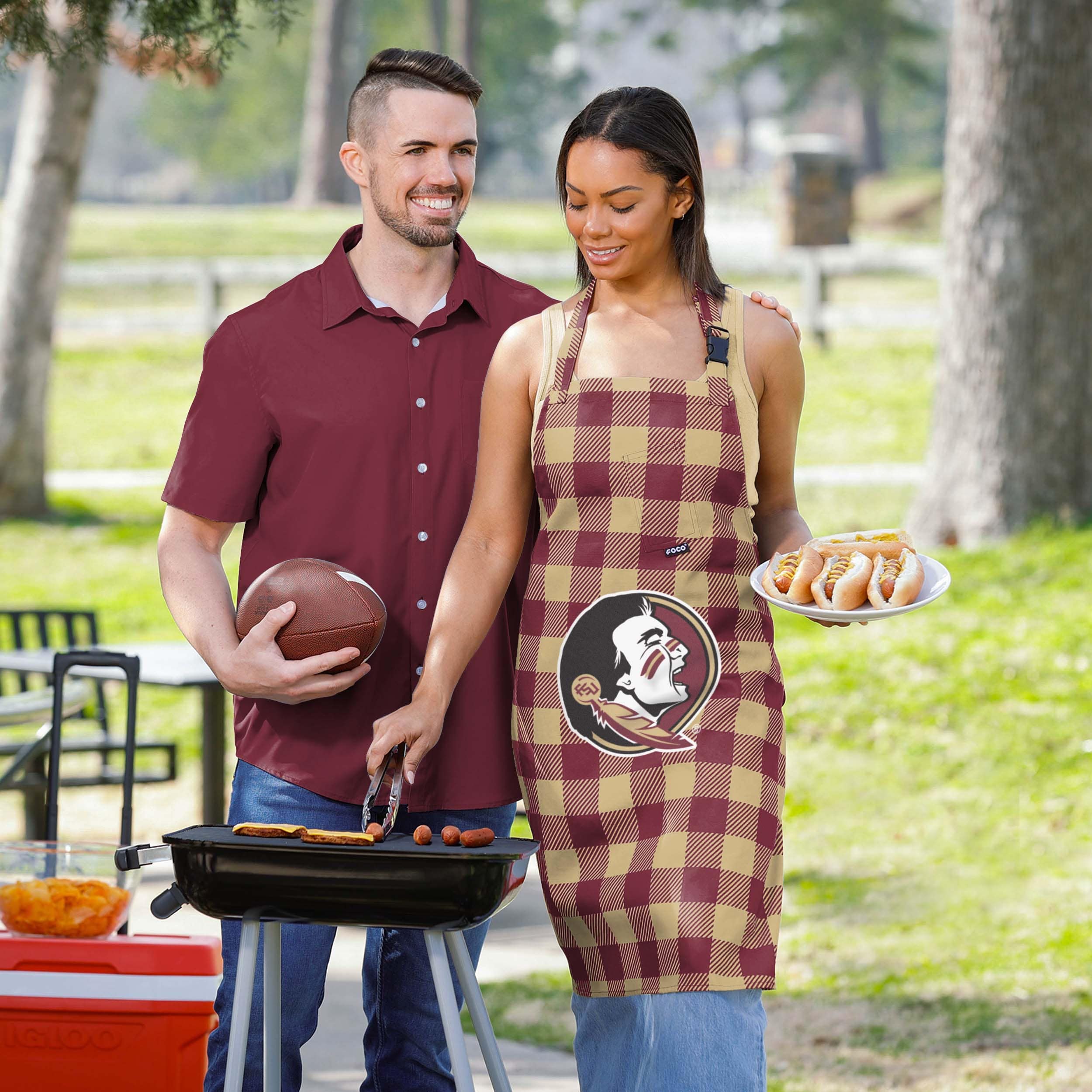 Florida State Seminoles NCAA Plaid Apron - Image 5