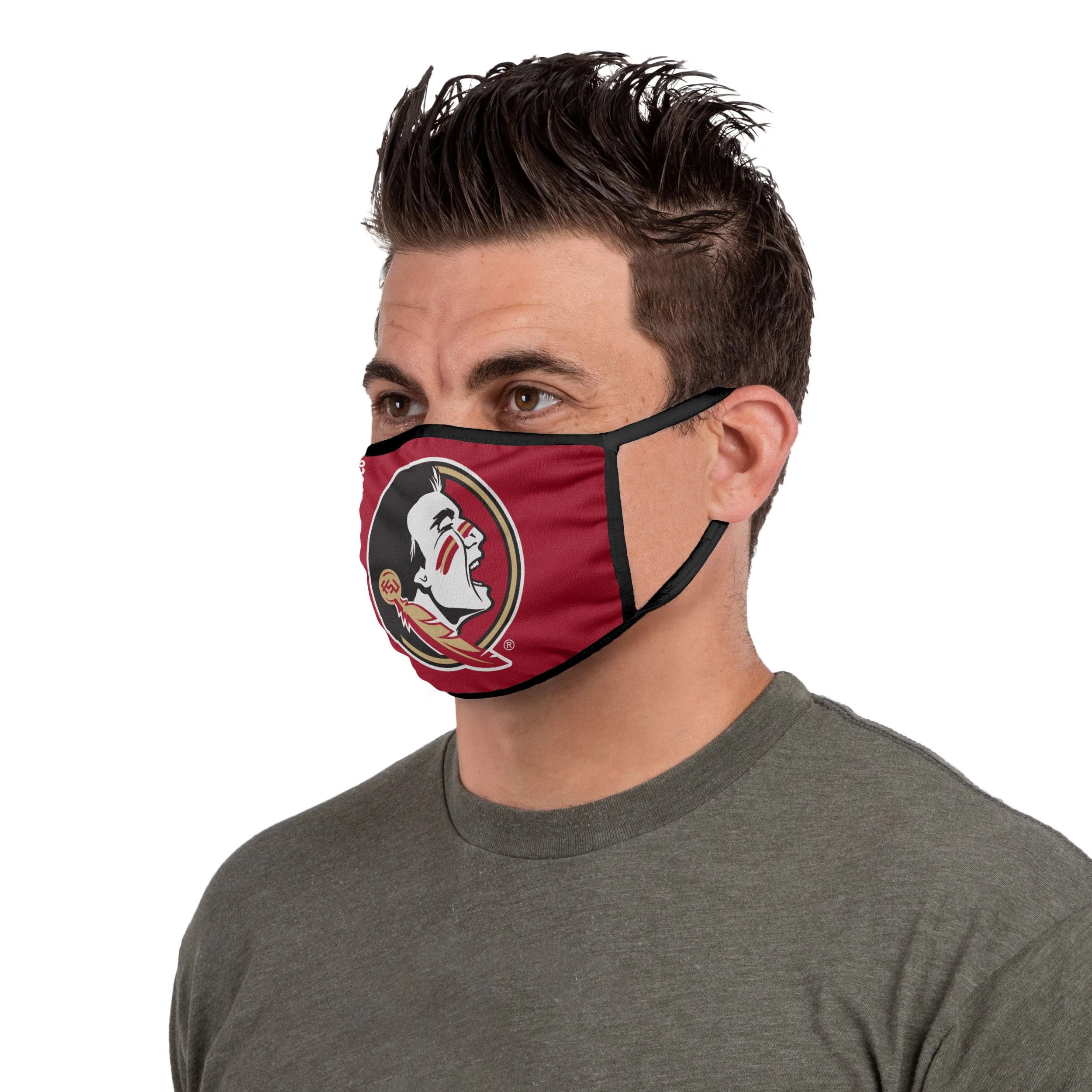 Florida State Seminoles NCAA Solid Big Logo Face Cover - Image 3