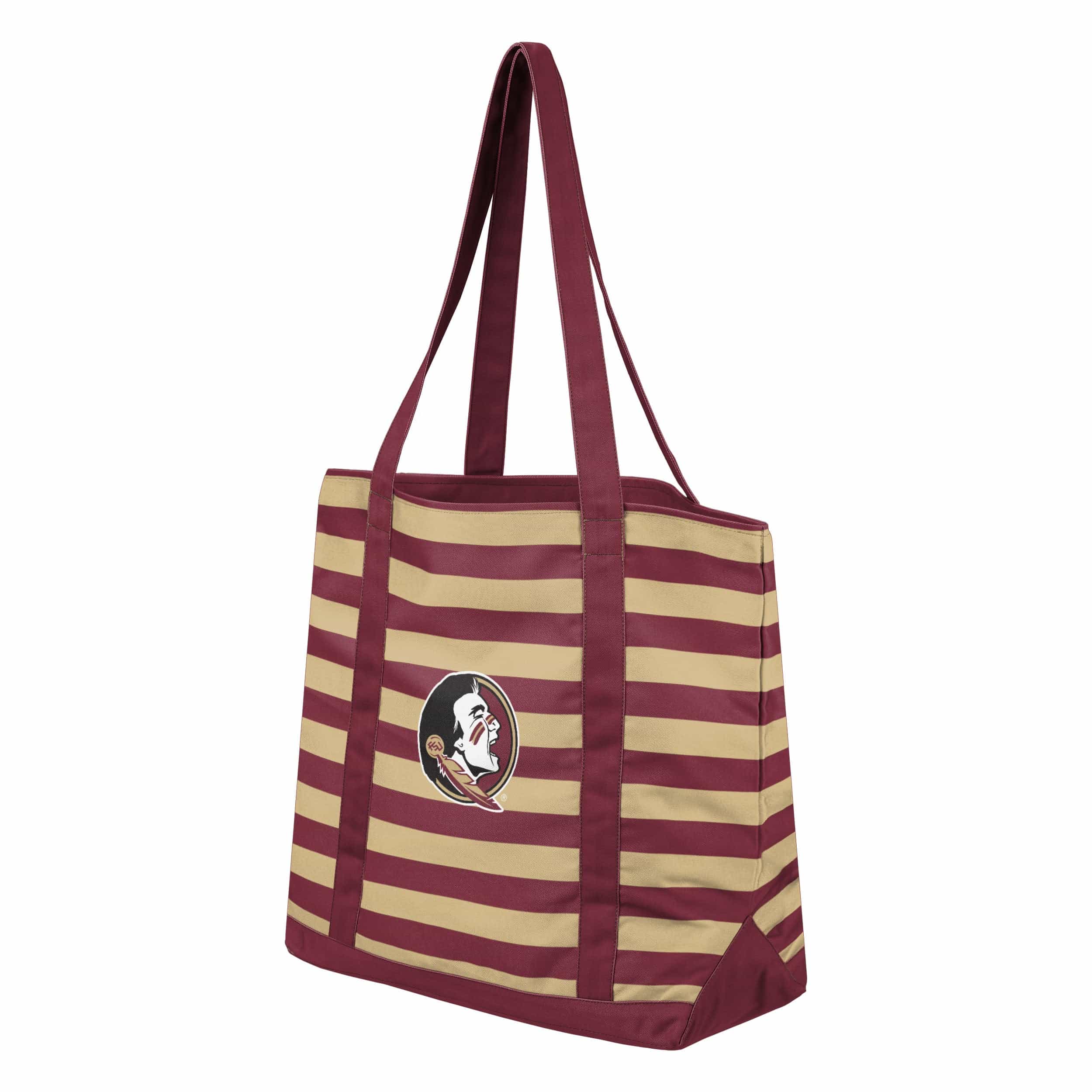 Florida State Seminoles NCAA Team Stripe Canvas Tote Bag - Image 2