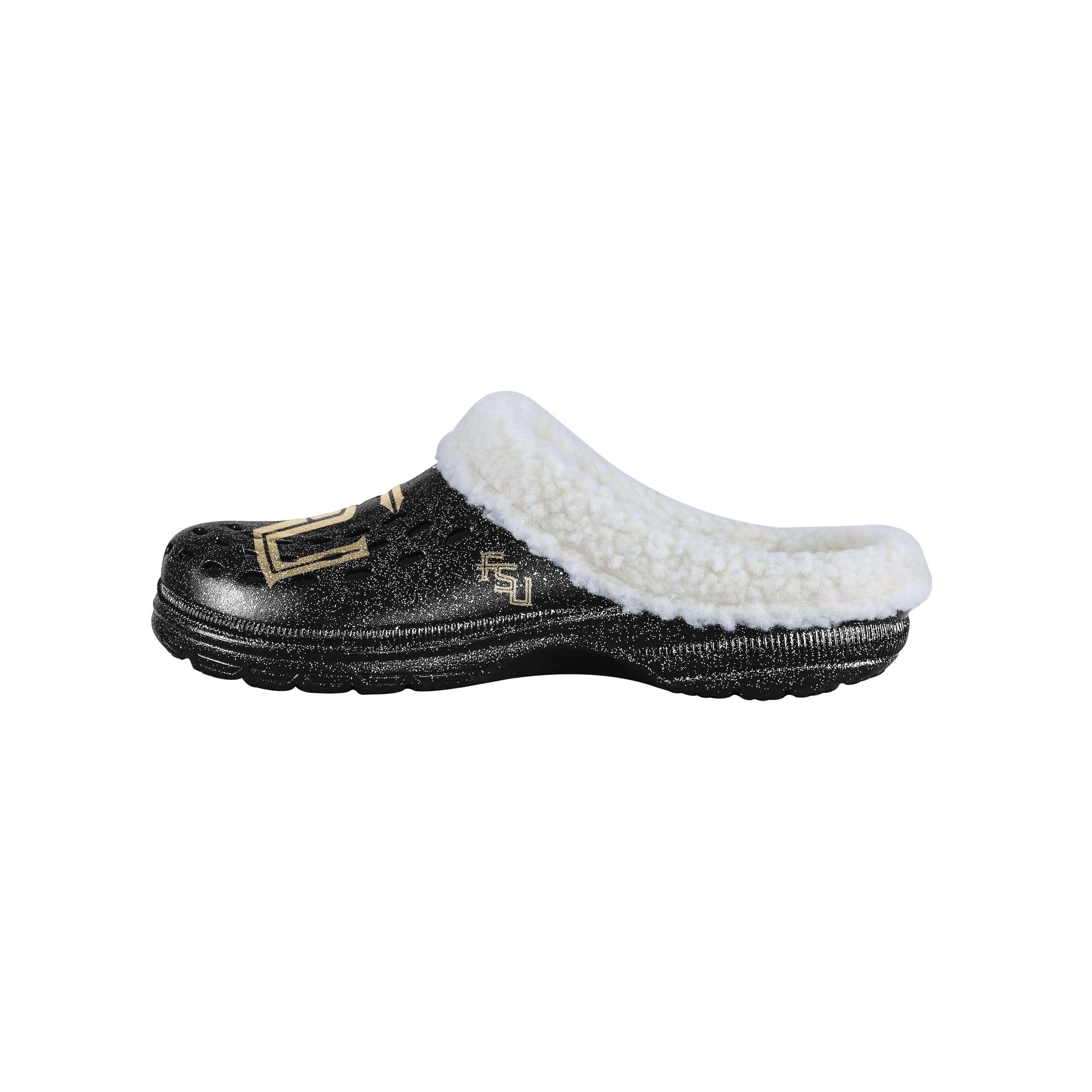 Florida State Seminoles NCAA Womens Sherpa Lined Glitter Clog - Image 2