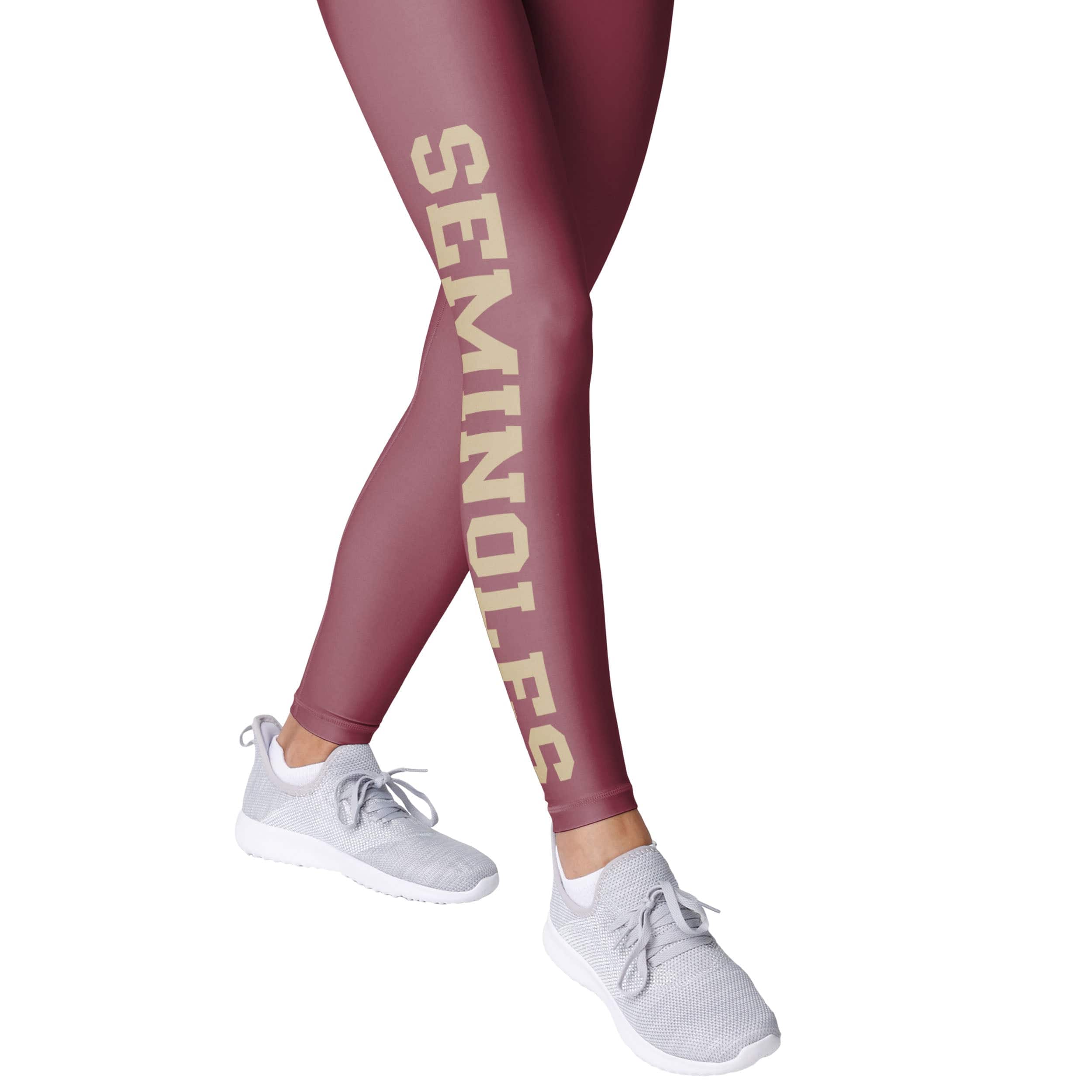 Florida State Seminoles NCAA Womens Solid Big Wordmark Leggings - Image 4
