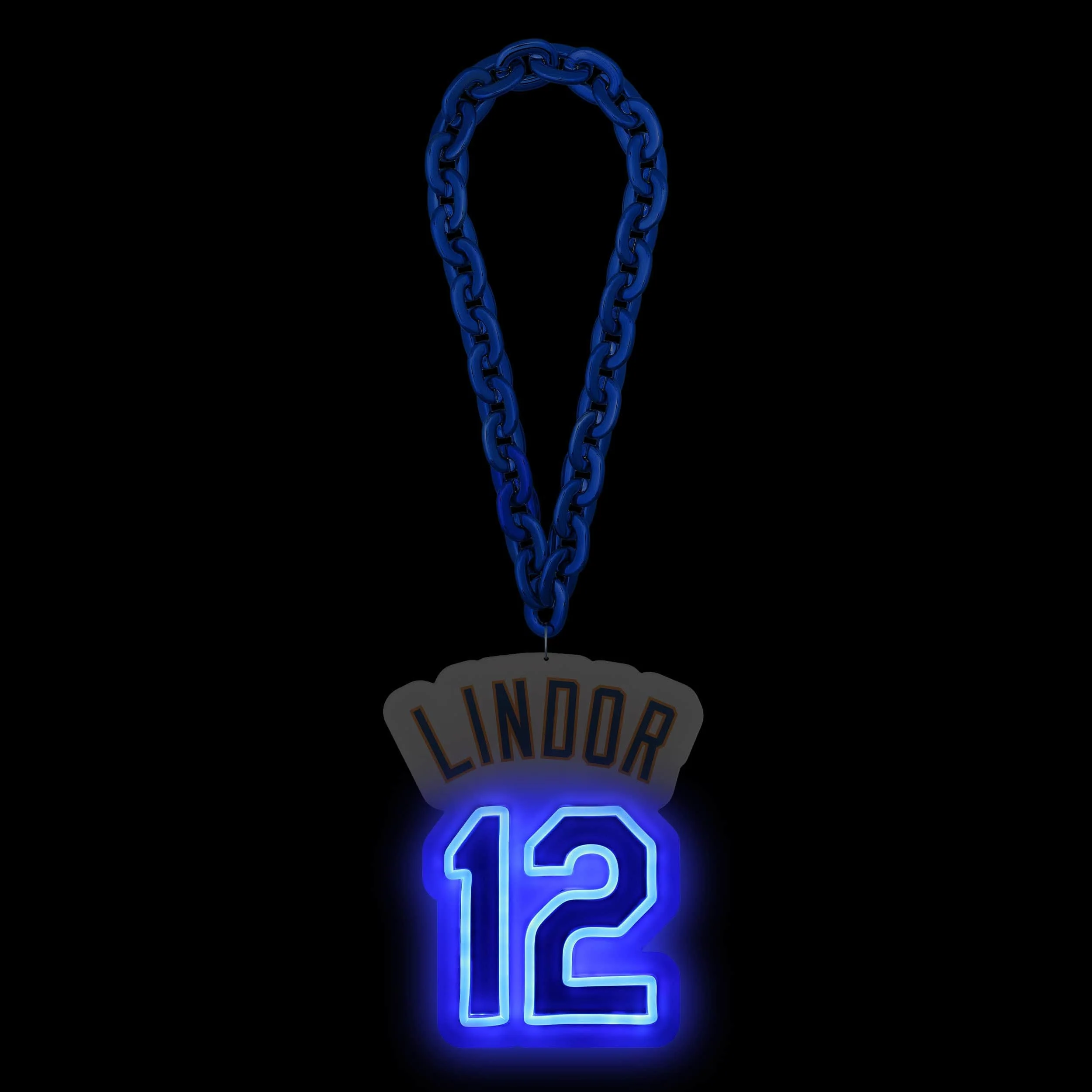 Francisco Lindor New York Mets MLB Neon Light Up Big Logo Player Chain - Image 2