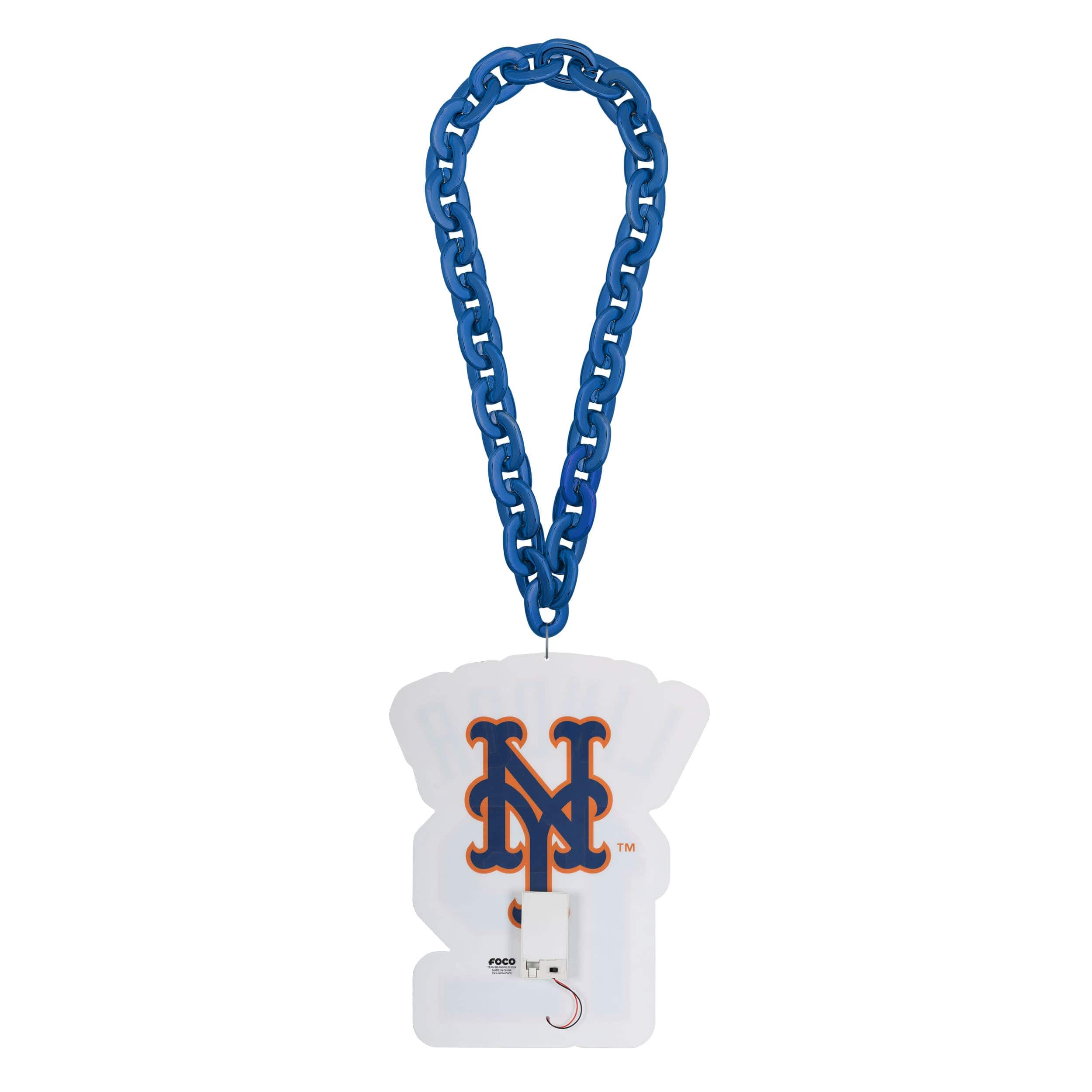 Francisco Lindor New York Mets MLB Neon Light Up Big Logo Player Chain - Image 4