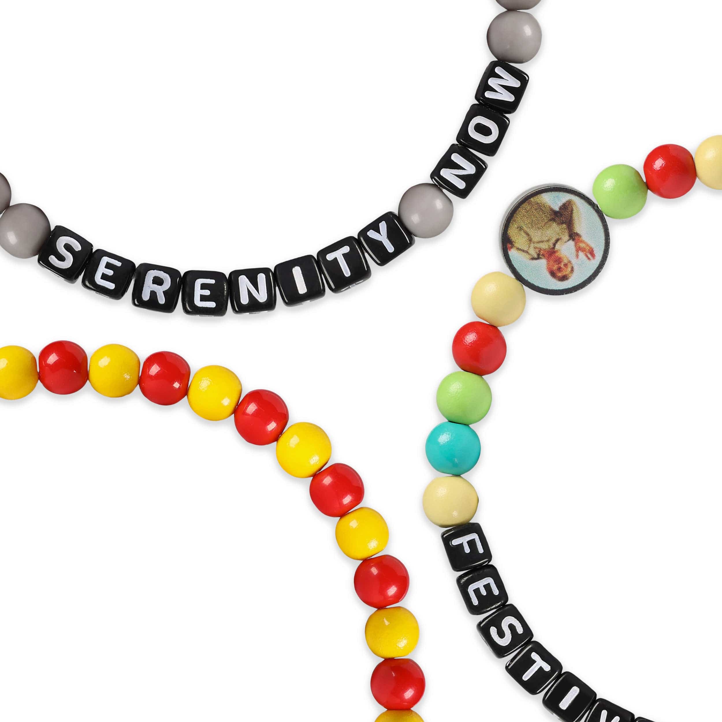 Frank Costanza & Festivus Seinfeld 3 Pack Beaded Friendship Bracelet - Image 2