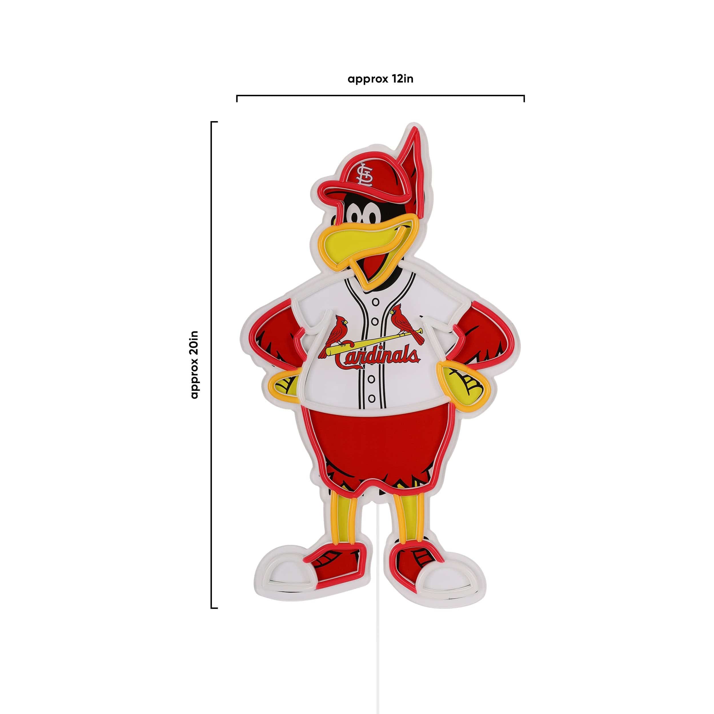 Fredbird St Louis Cardinals MLB LED Neon Light Up Mascot Sign - Image 5