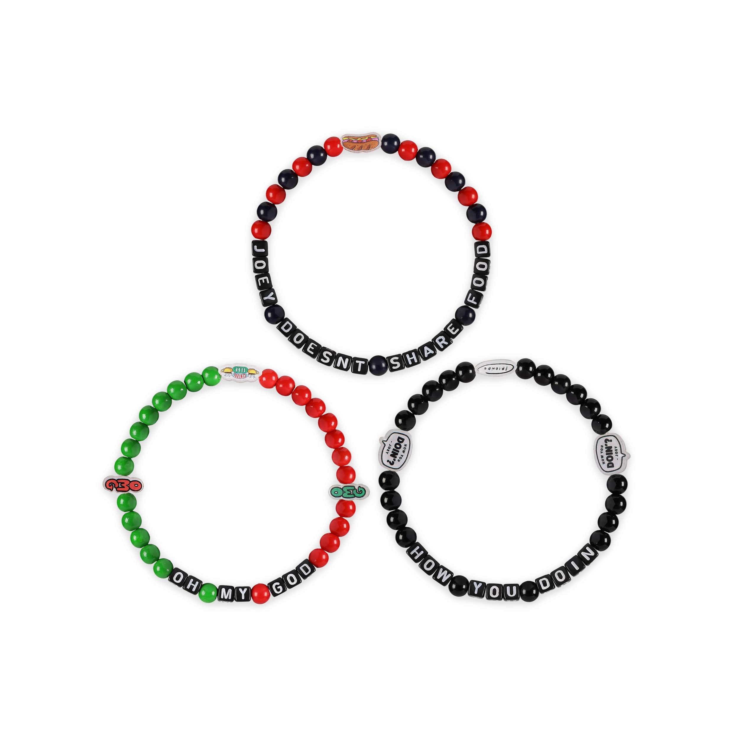Friends 3 Pack Beaded Friendship Bracelet - Image 3