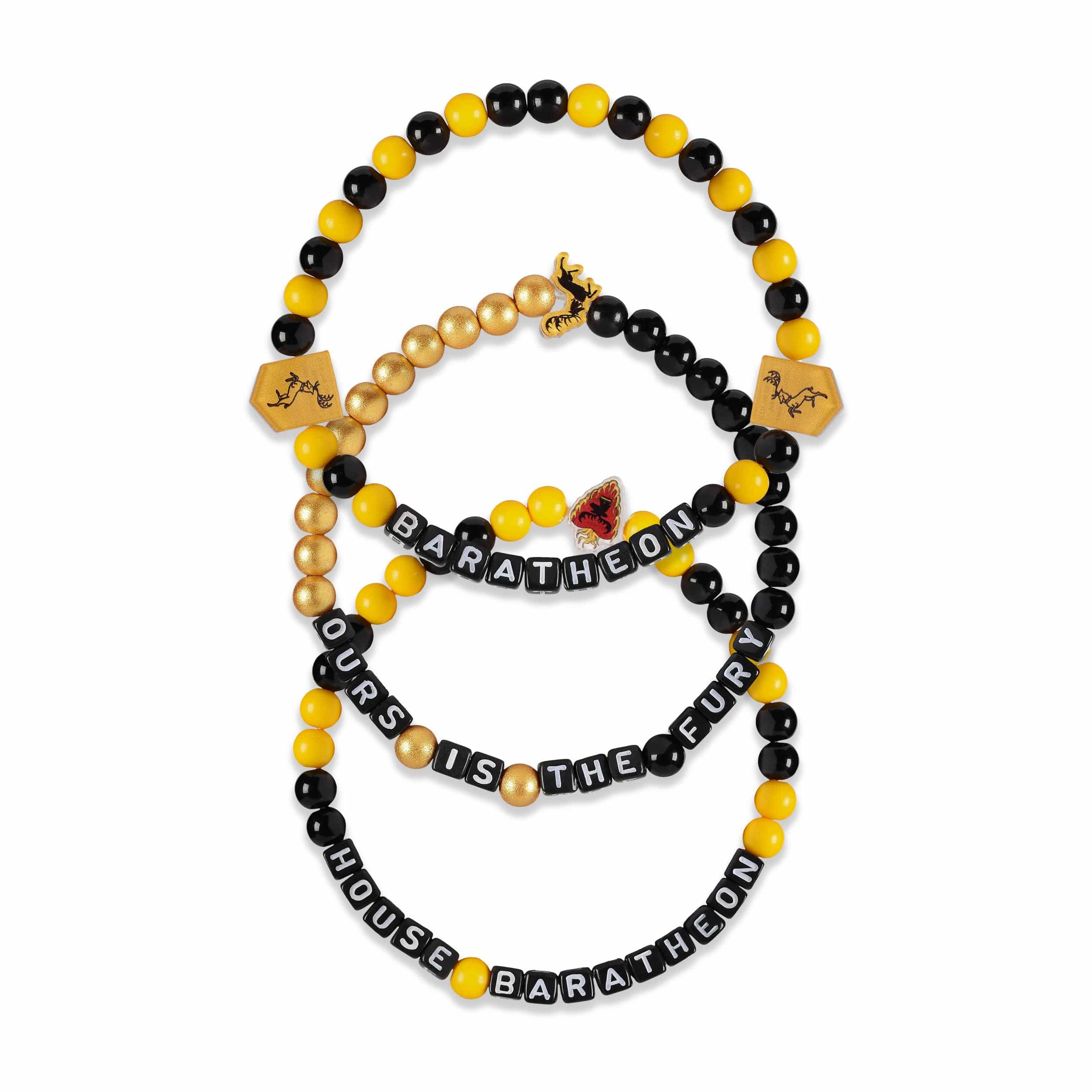Game of Thrones House Baratheon 3 Pack Beaded Friendship Bracelet