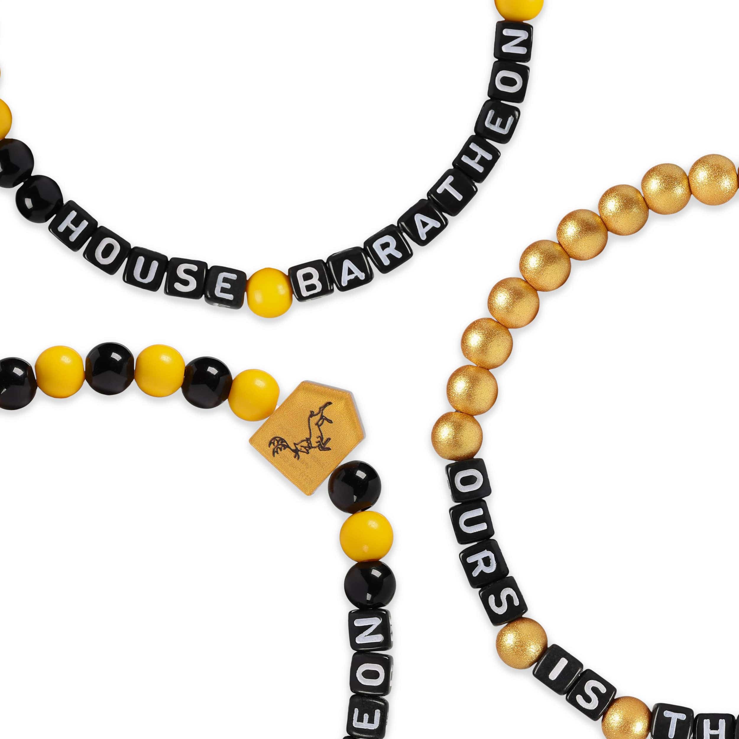 Game of Thrones House Baratheon 3 Pack Beaded Friendship Bracelet - Image 2