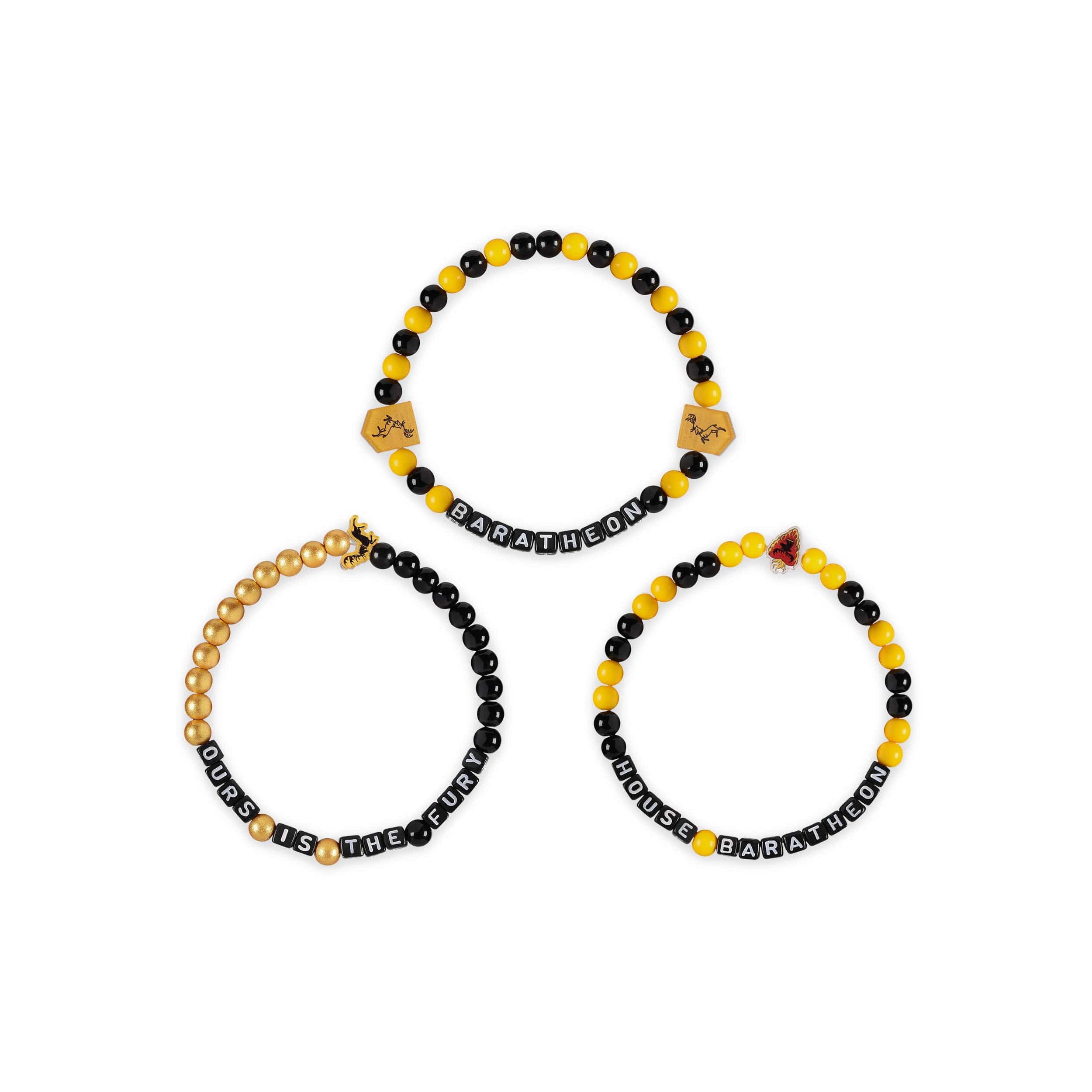 Game of Thrones House Baratheon 3 Pack Beaded Friendship Bracelet - Image 3