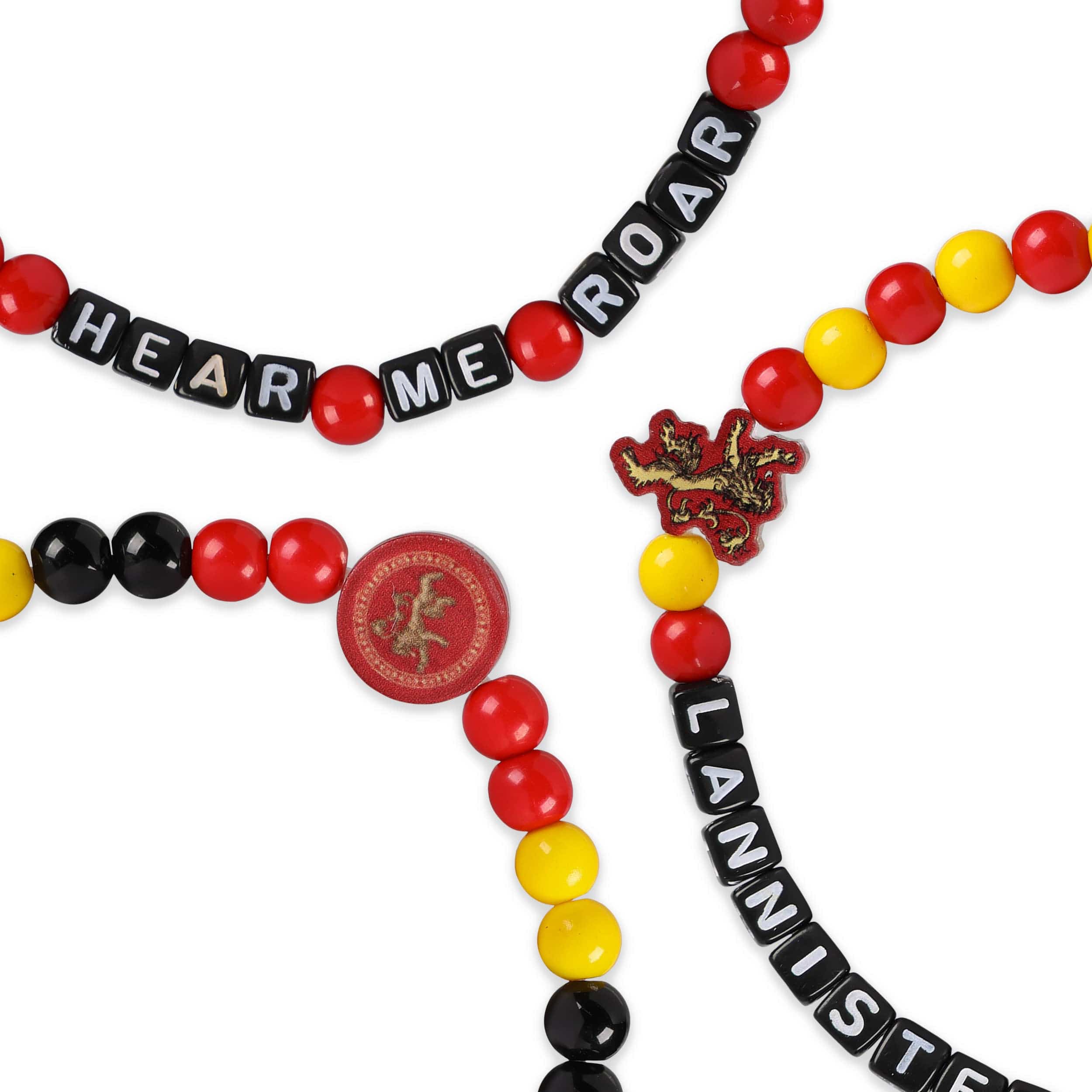 Game of Thrones? House Lannister 3 Pack Beaded Friendship Bracelet - Image 2