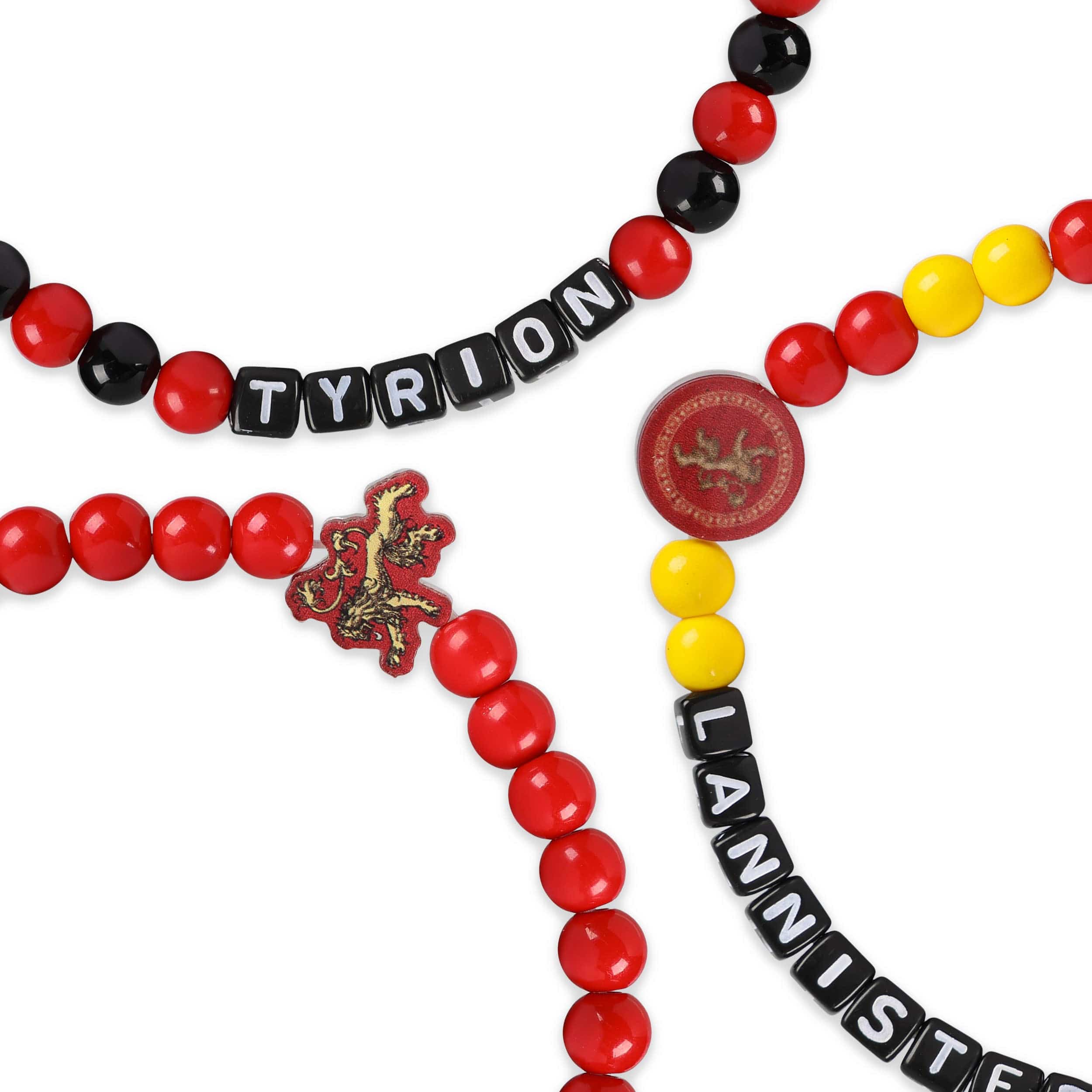 Game of Thrones House Lannister Motto 3 Pack Beaded Friendship Bracelet - Image 2