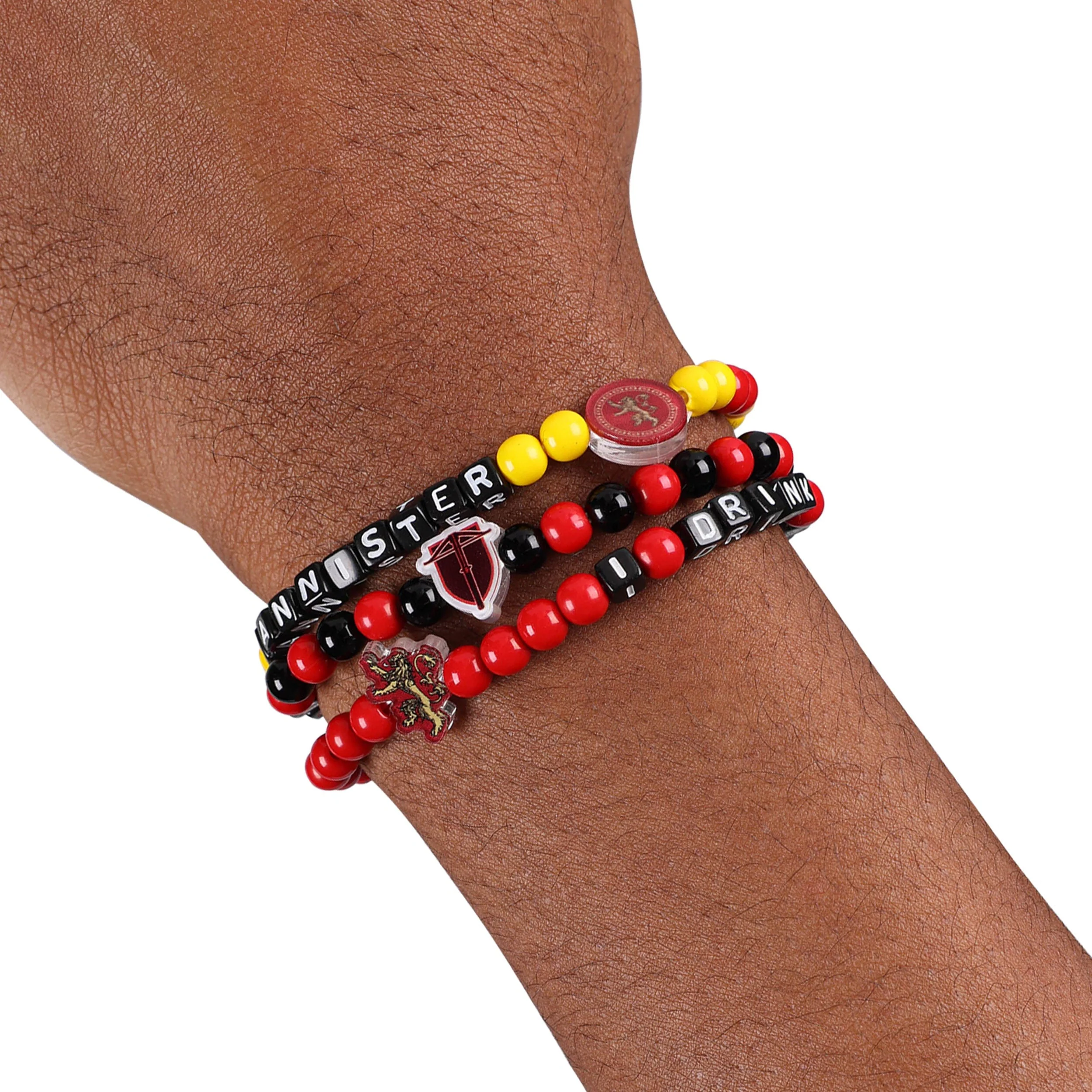 Game of Thrones House Lannister Motto 3 Pack Beaded Friendship Bracelet - Image 4