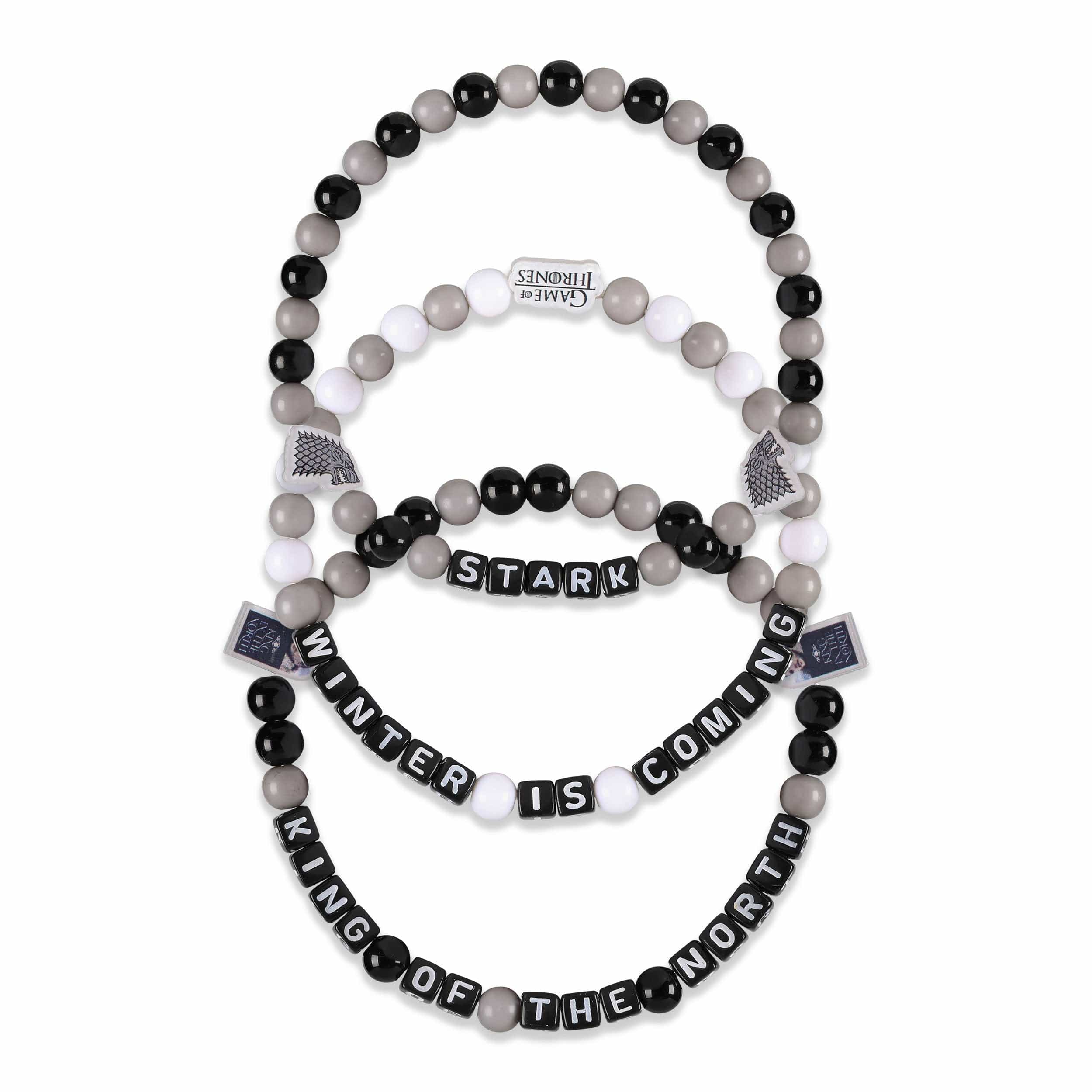 Game of Thrones House Stark 3 Pack Beaded Friendship Bracelet