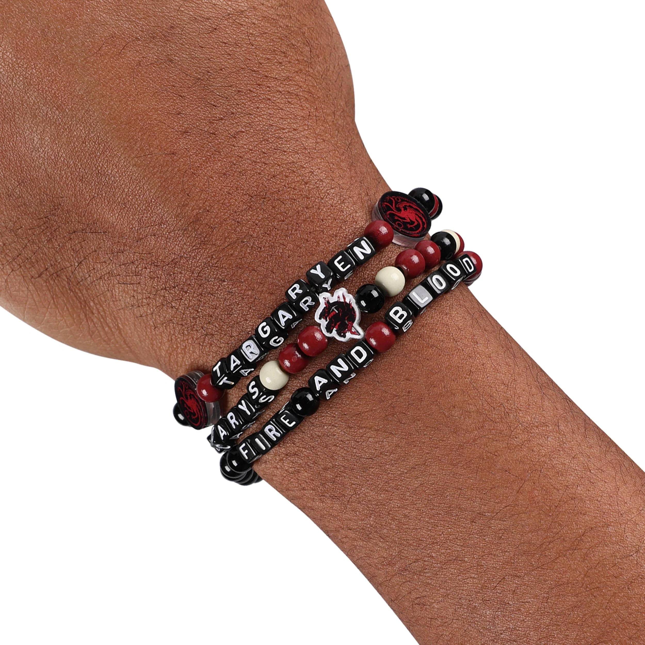 Game of Thrones House Targaryen 3 Pack Beaded Friendship Bracelet - Image 4