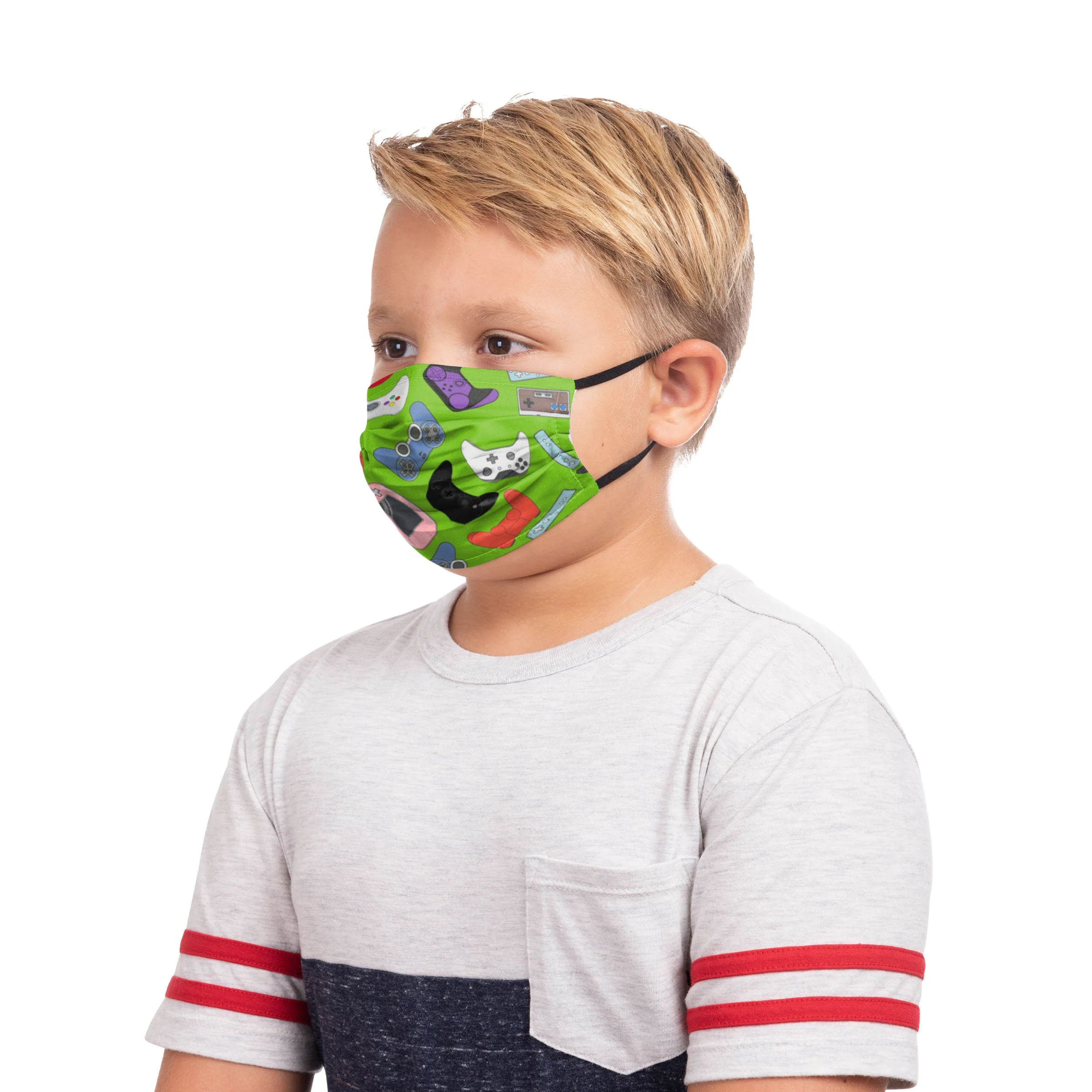 Game Over Pack Youth Adjustable 5 Pack Face Cover - Image 3