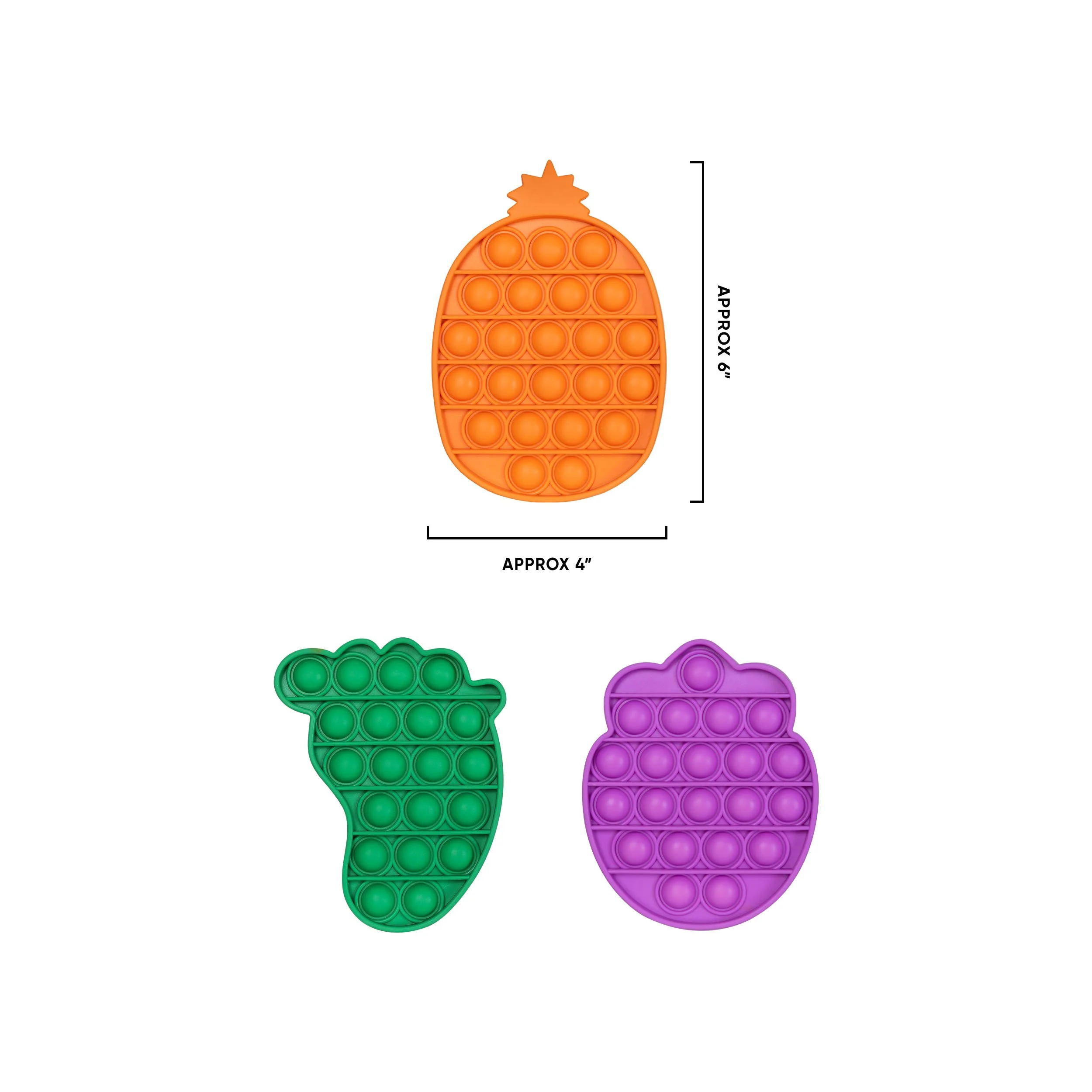 Garden Variety 3 Pack Generic Push-Itz Fidget - Image 2