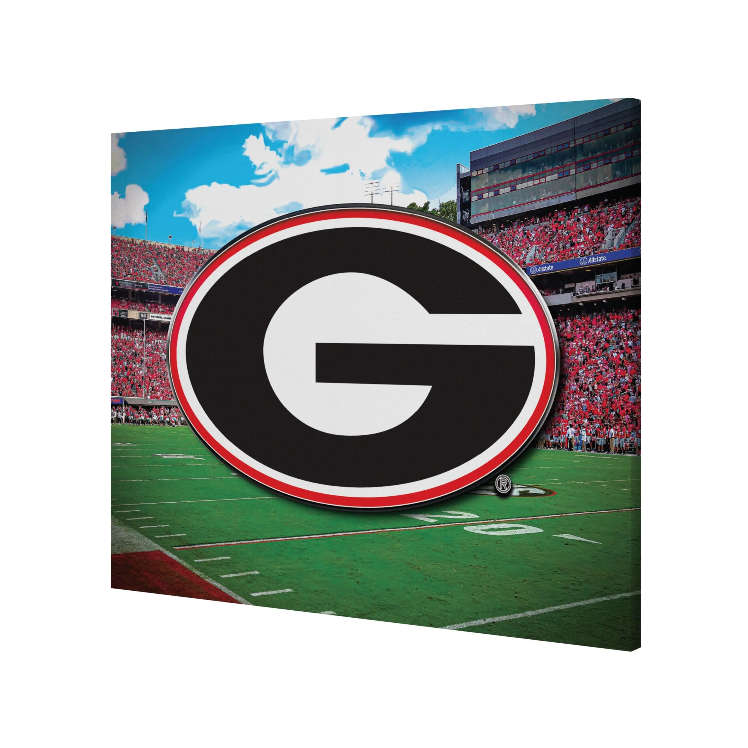 Georgia Bulldags NCAA Canvas Wall Sign - Image 2