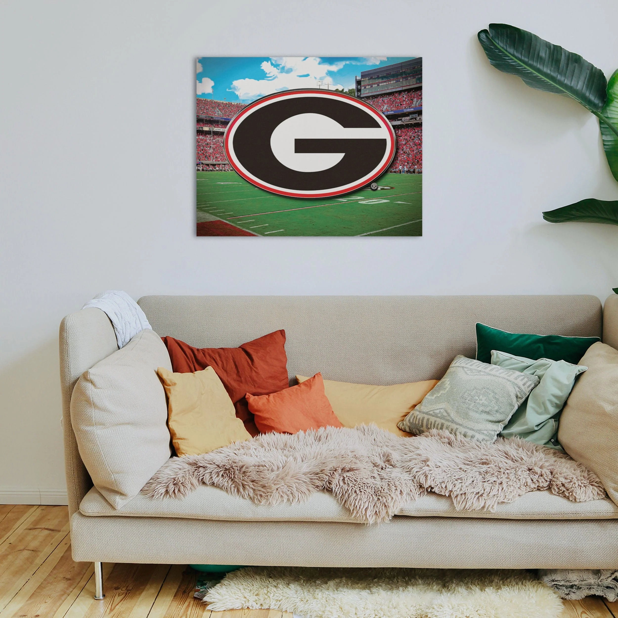 Georgia Bulldags NCAA Canvas Wall Sign - Image 3